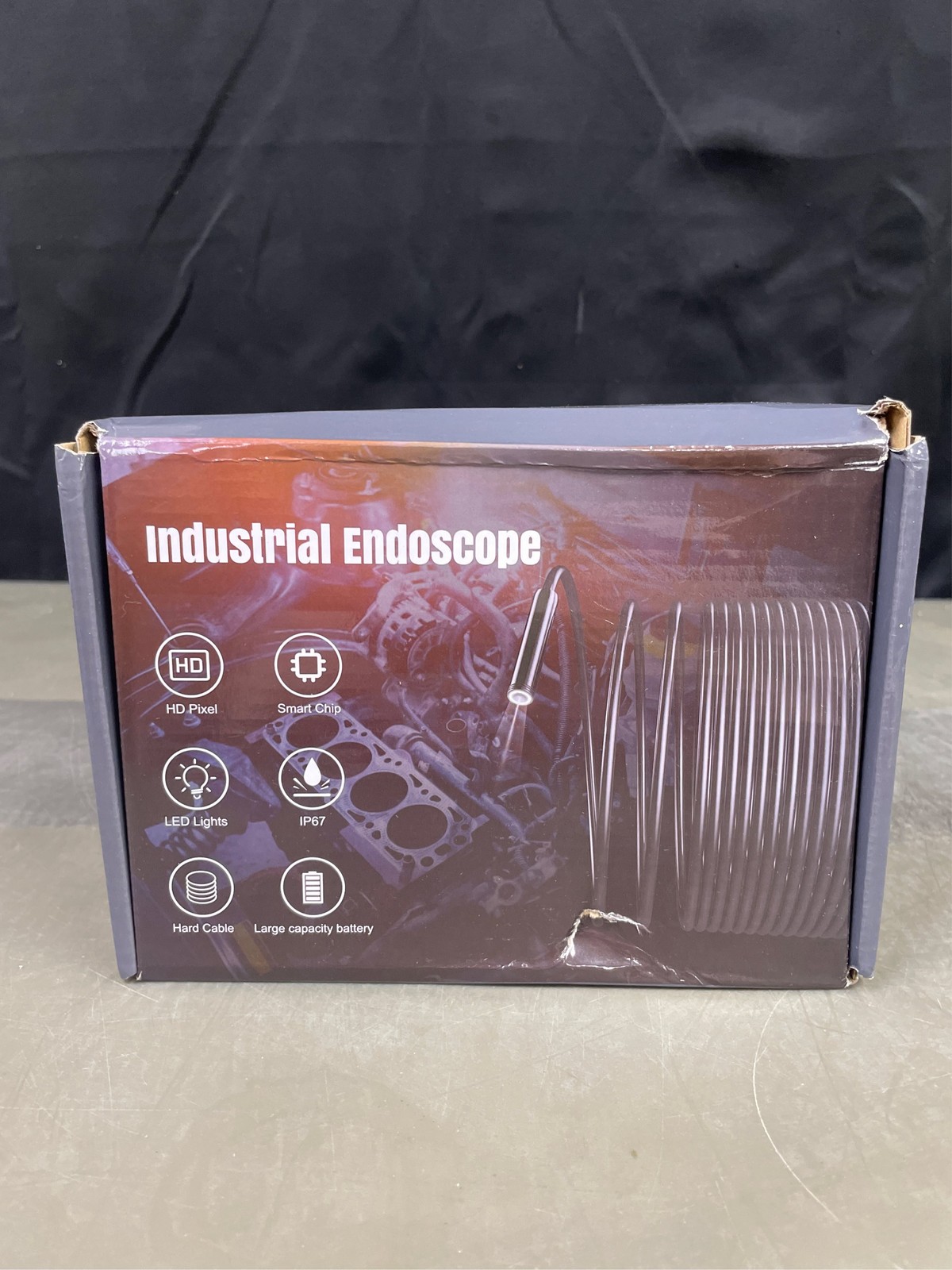 Endoscope Camera with Light, Inspection Borescope Camera with 4.3" IPS Screen, 2