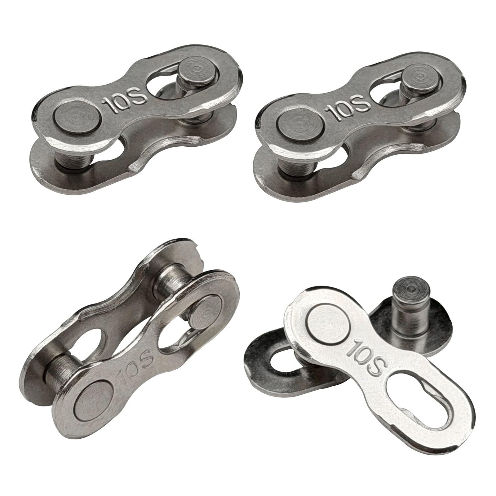 4 Pairs Missing Link For 10 Speed Bike Chain Master Connector Joint Clip
