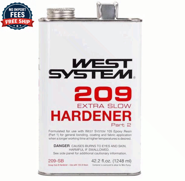 Wesţ SYSTEM 209 EXTRA SLOW HARDENER .33 GAL 209-SB - FREESHIP US