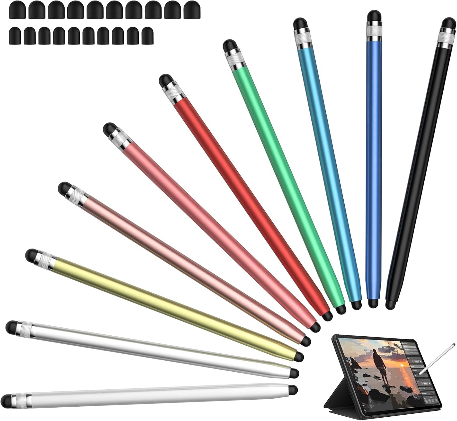 Stylus 10Pcs, Stylus Pen for Touchscreen Android Ipad Iphone Stylists Pens | Uni
