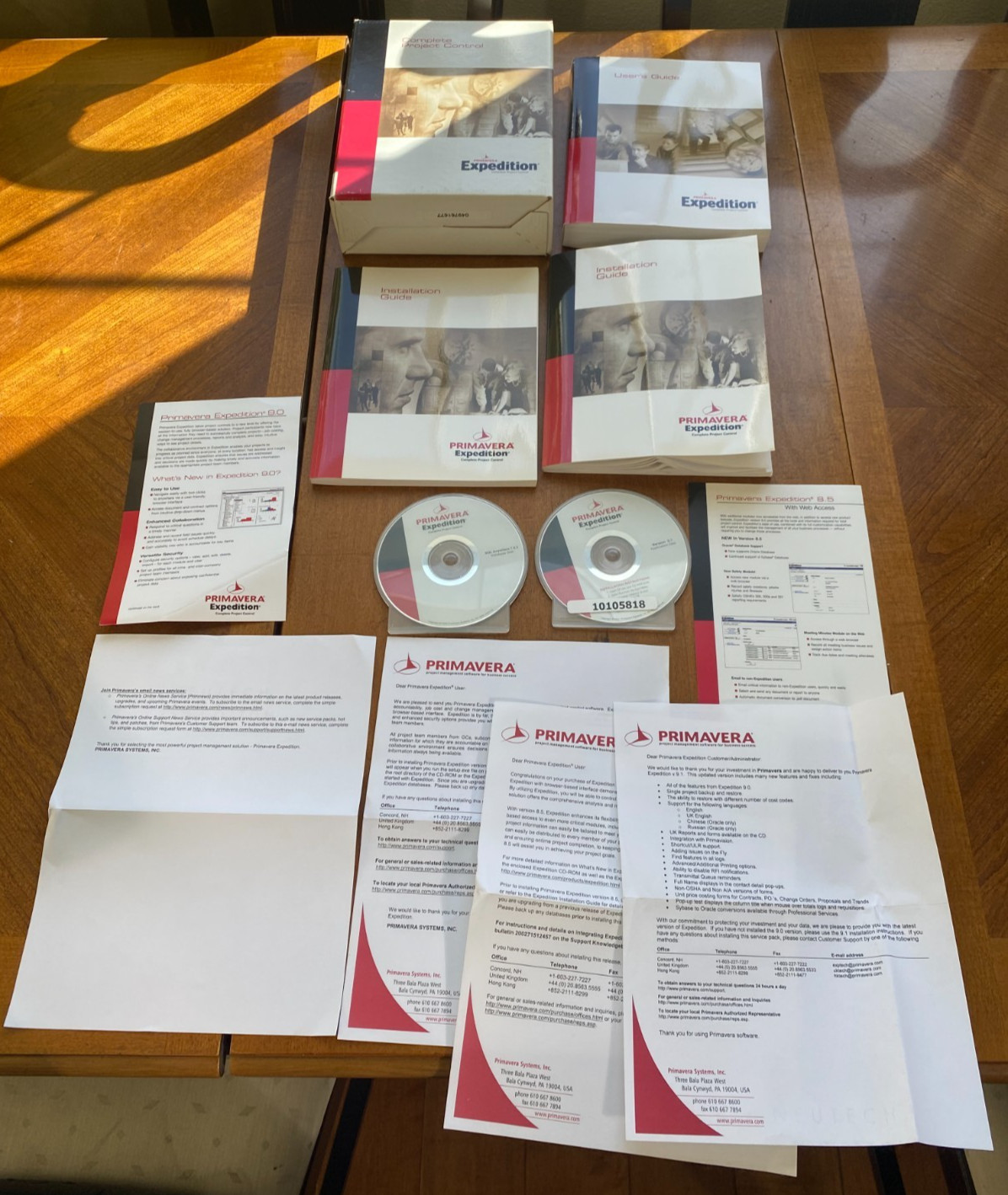 Primavera Expedition 9.1 Complete Project Control Software Box Manuals CDs