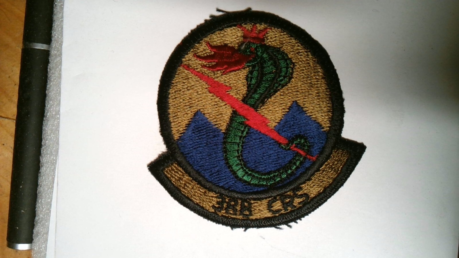 MILITARY PATCH US AIR FORCE SEW ON MUCH OLDER 388 CRS