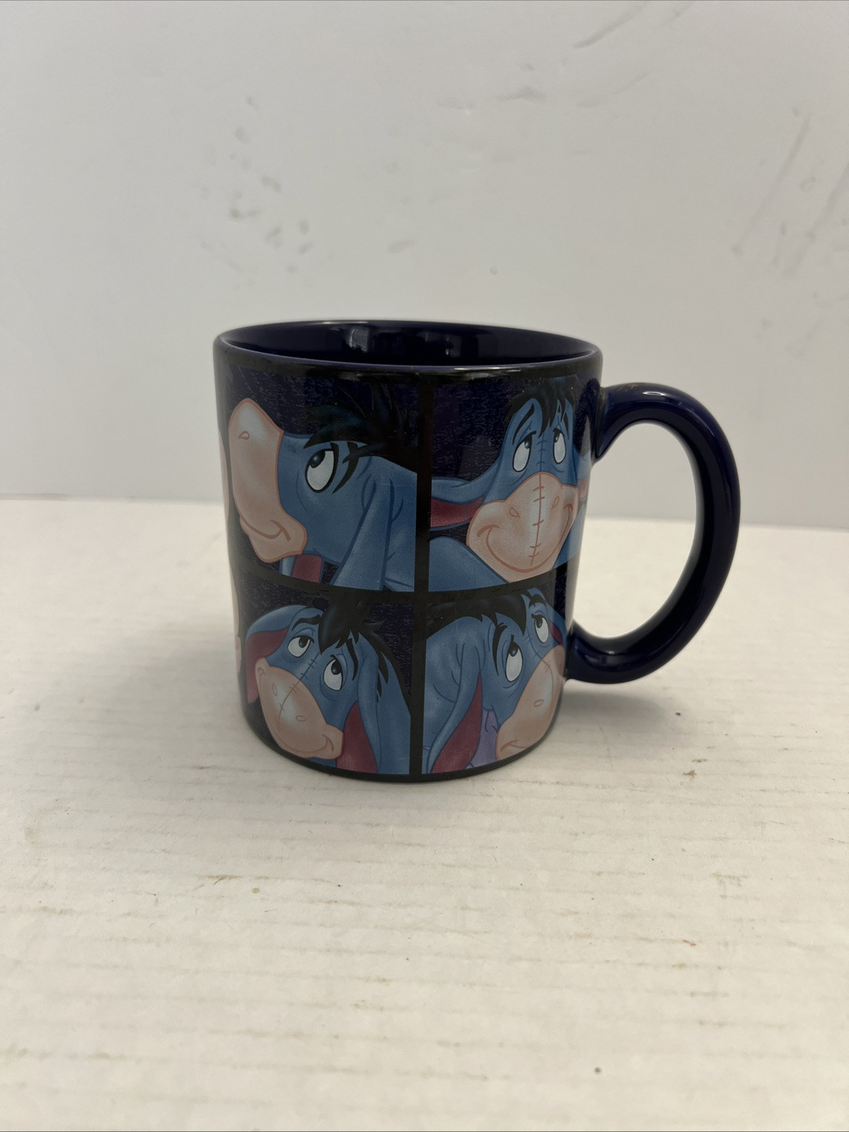 Disney Expressions of Eeyore Cobalt Blue Lg Coffee Mug Cup Winnie Pooh & Friends