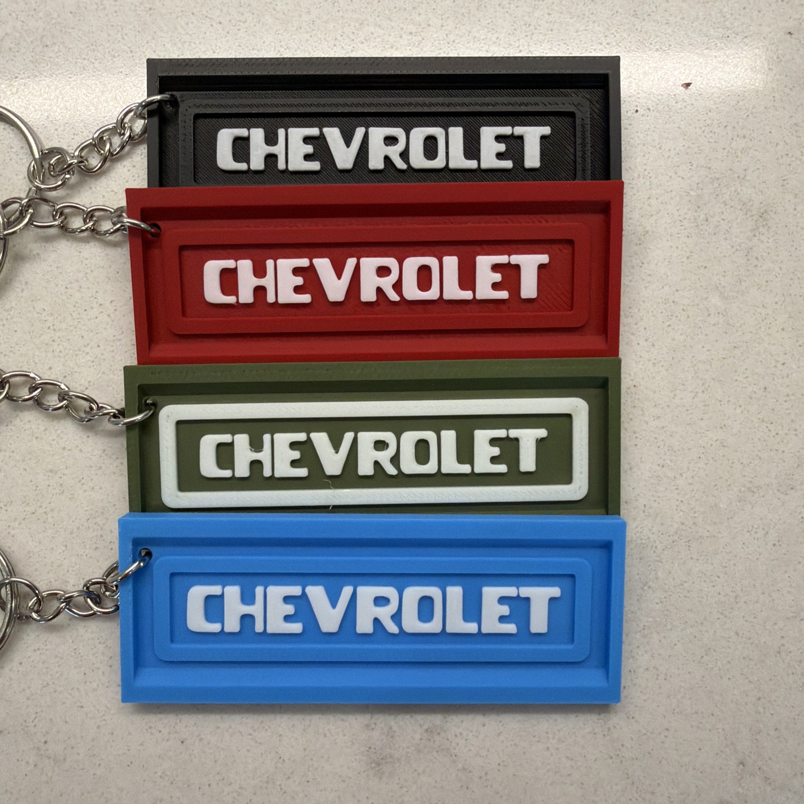 Classic Chevrolet Tailgate Keychain