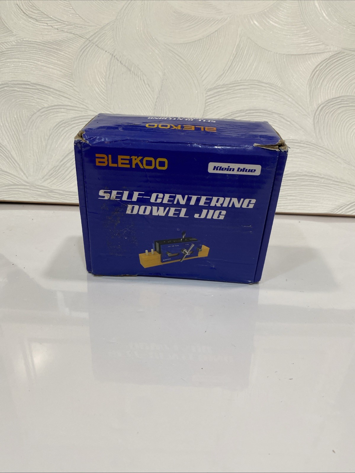 BLEKOO Klein Blue Self-Centering Dowel Jig Blue Precision Woodworking Tool