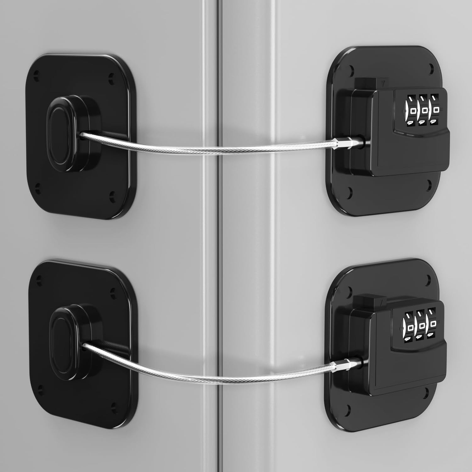 Refrigerator Lock - Heavy Duty Fridge & Cabinet Lock, Keyless Combination Loc