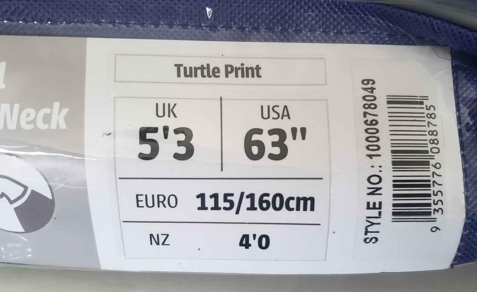 WeatherBeeta ComFiTec Essential Mesh II Combo Neck Turtle Print 63" Fly Sheet
