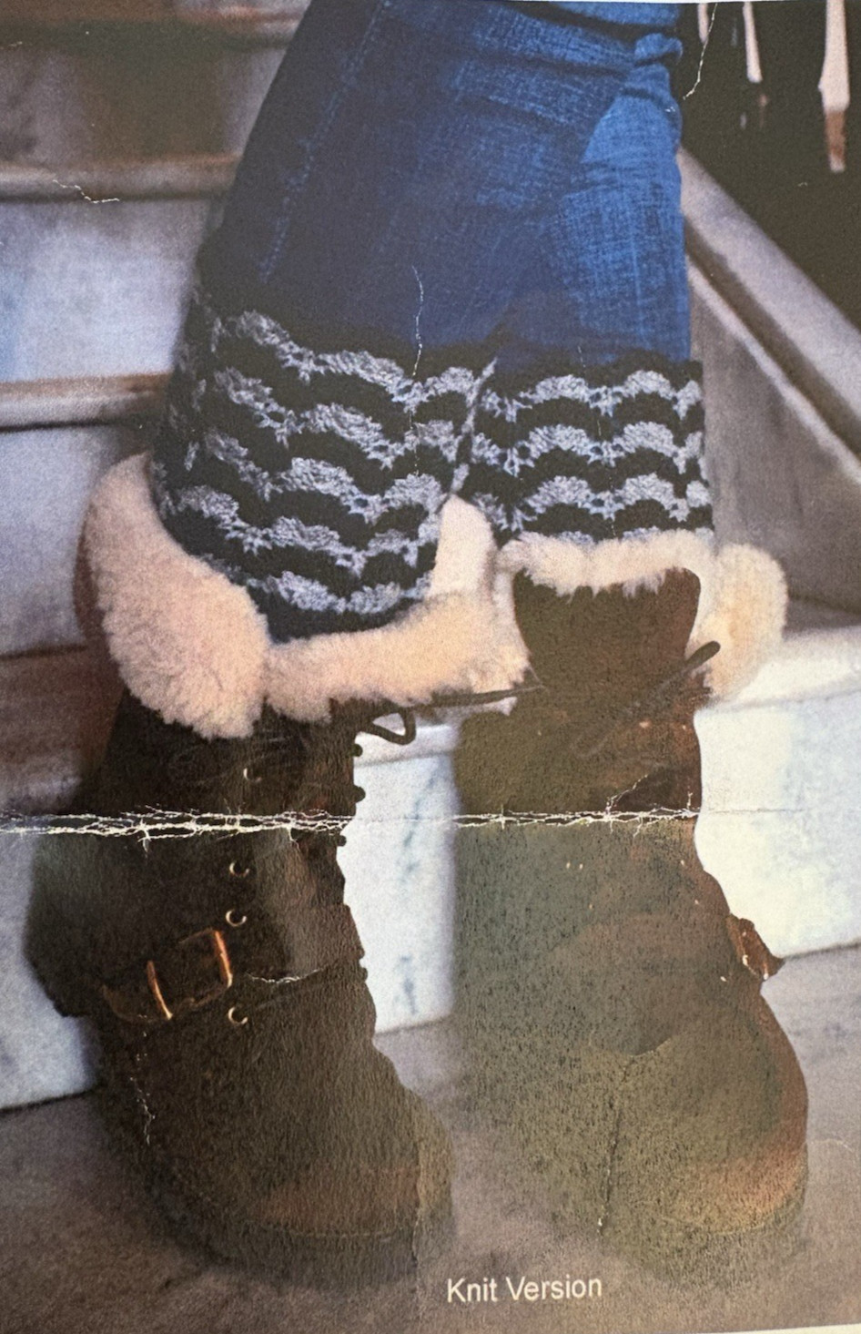 Rare Patternworks Plymouth Yarn GALWAY SPORT Knit/Crochet Boot Toppers '15 Kit