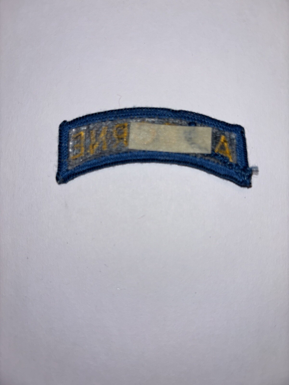 Airborne Tab Yellow & Teal U.S. Army Shoulder Patch Insignia