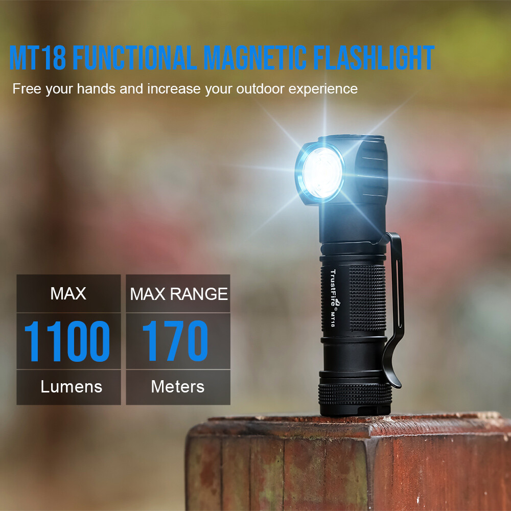 TrustFire 1100LM Magnetic LED Headlamp Rechargeable led headlight Flashlight WX