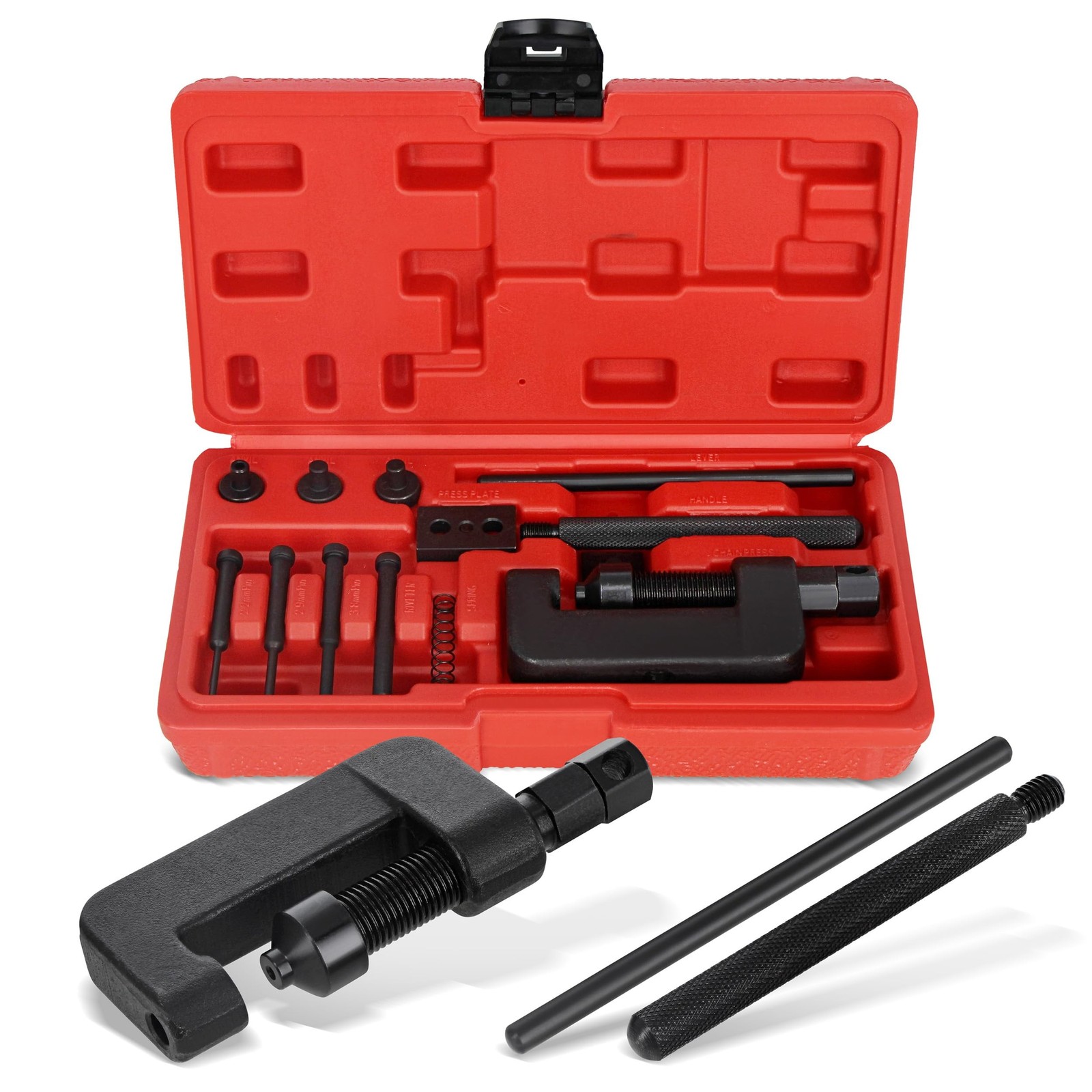 ABN 9086 Chain Breaker Tool Kit 13 Piece Storage Case 35-630 Motorcycle Bike
