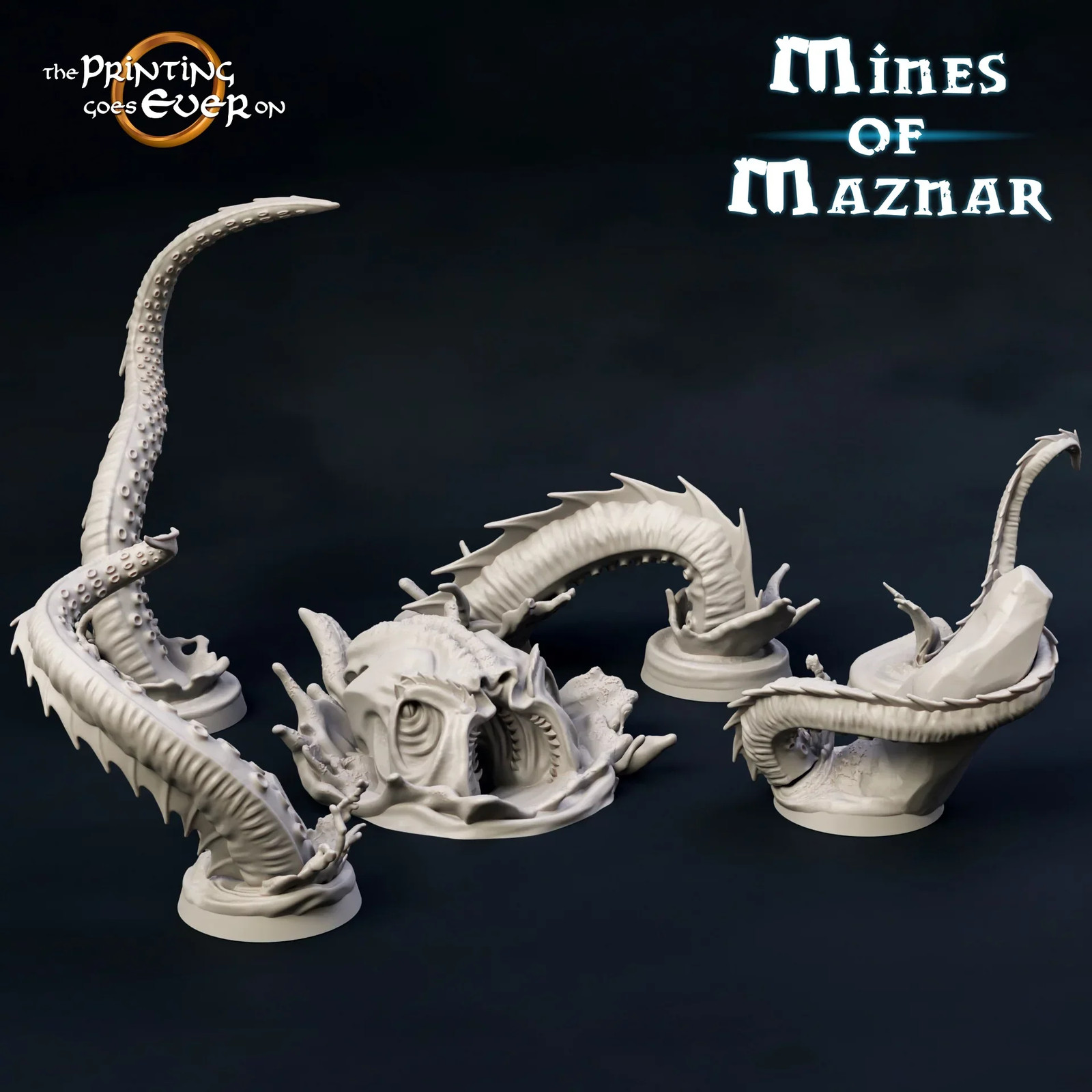 Cave Kraken - 28-32mm Mines of Maznar - Resin Tabletop Miniature