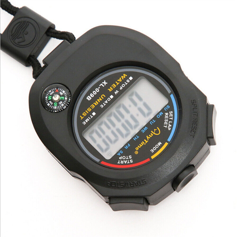 2 Pack Handheld Multi-function Stopwatch Sports Stopwatch Timer Coach Referee