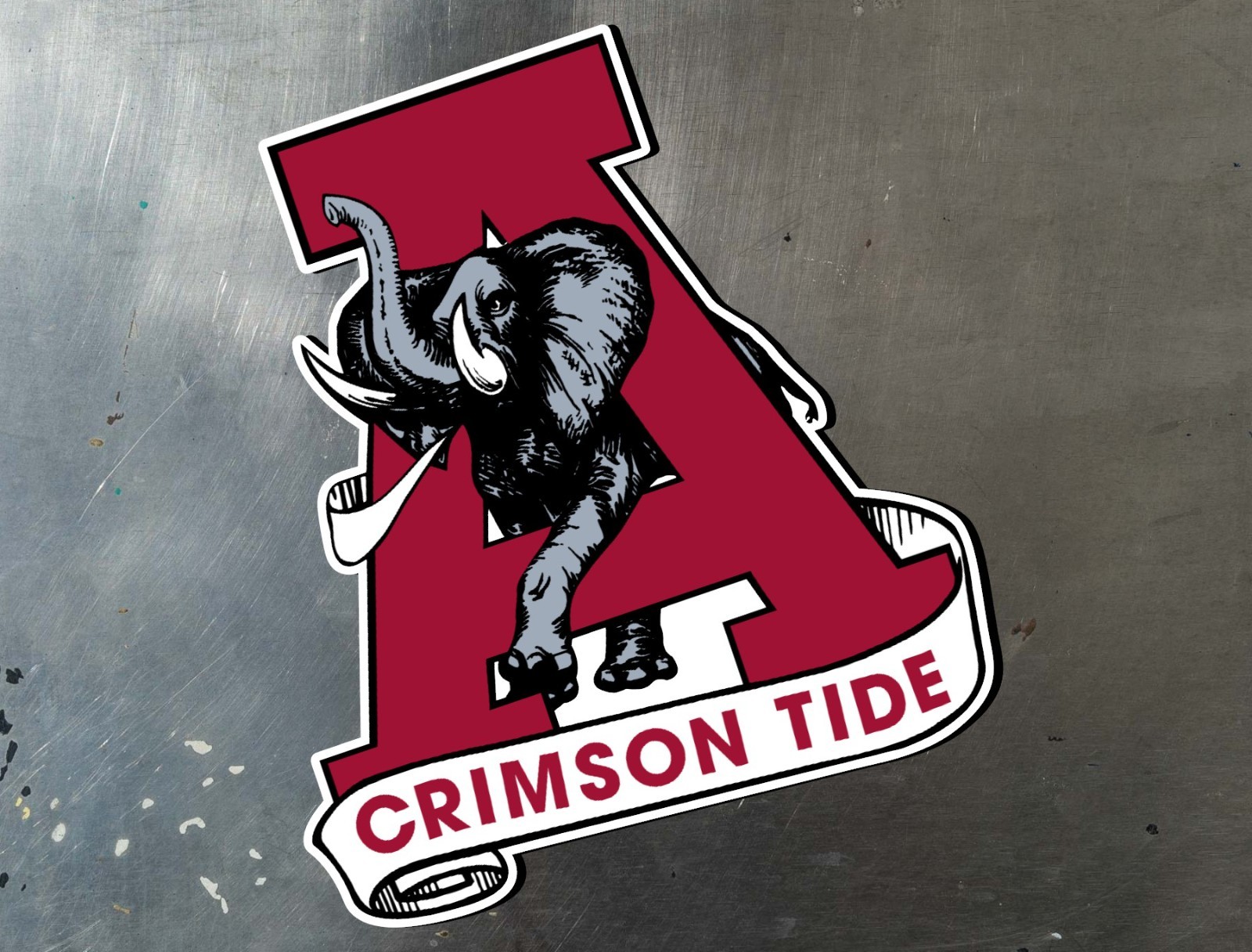 Alabama Crimson Tide Water Proof UV Safe Glossy Vinyl Decal / Sticker
