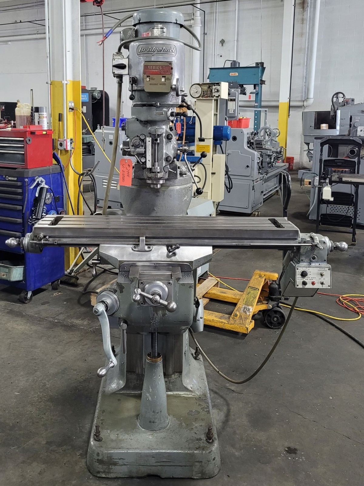 Bridgeport Series 1 Mill w/ Rebuilt 2HP, Chrome Ways, PF, 9x42 Table