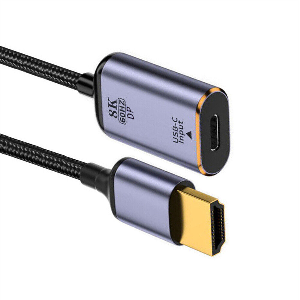 CY USB-C Type C Female Source to HDMI Sink HDTV Cable 8K@60hz 4K@120hz Female