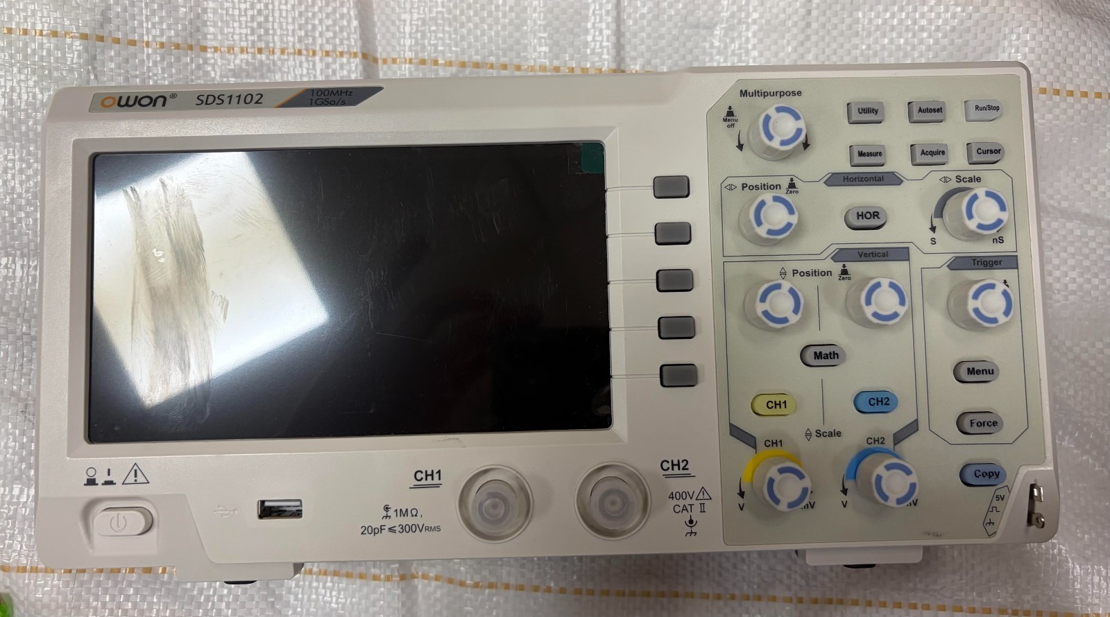 OWON SDS1102 Digital Oscilloscope 100MHz 2-Channel 1GS/s Slim Design