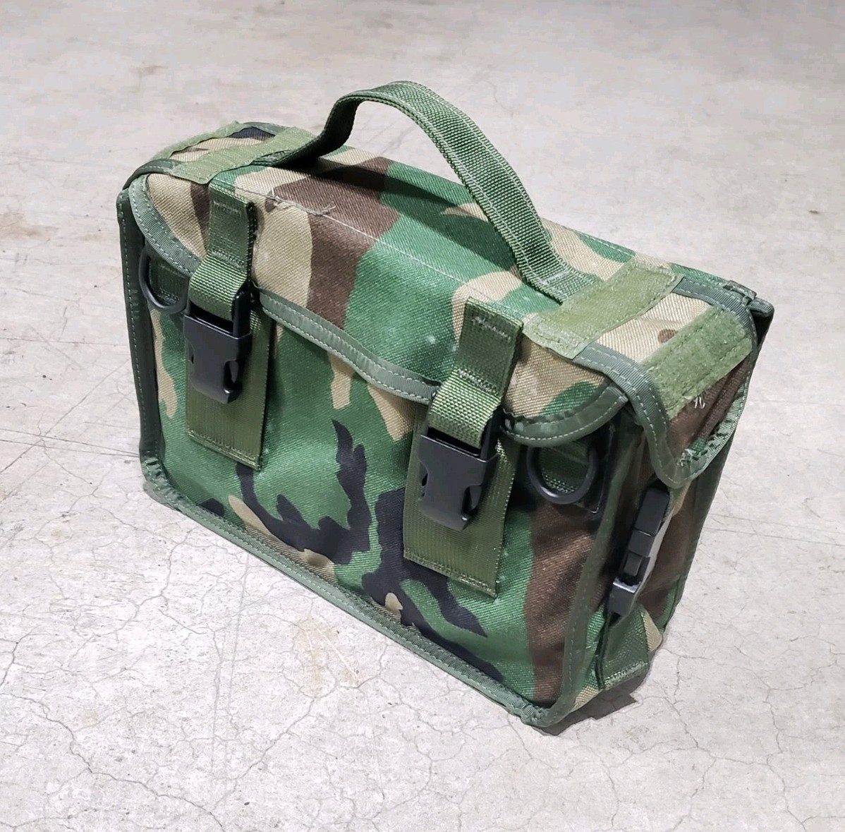USMC 300rd M240 M60 SAW Belt Ammo Case Mag Magazine Pouch M81 Woodland Camo
