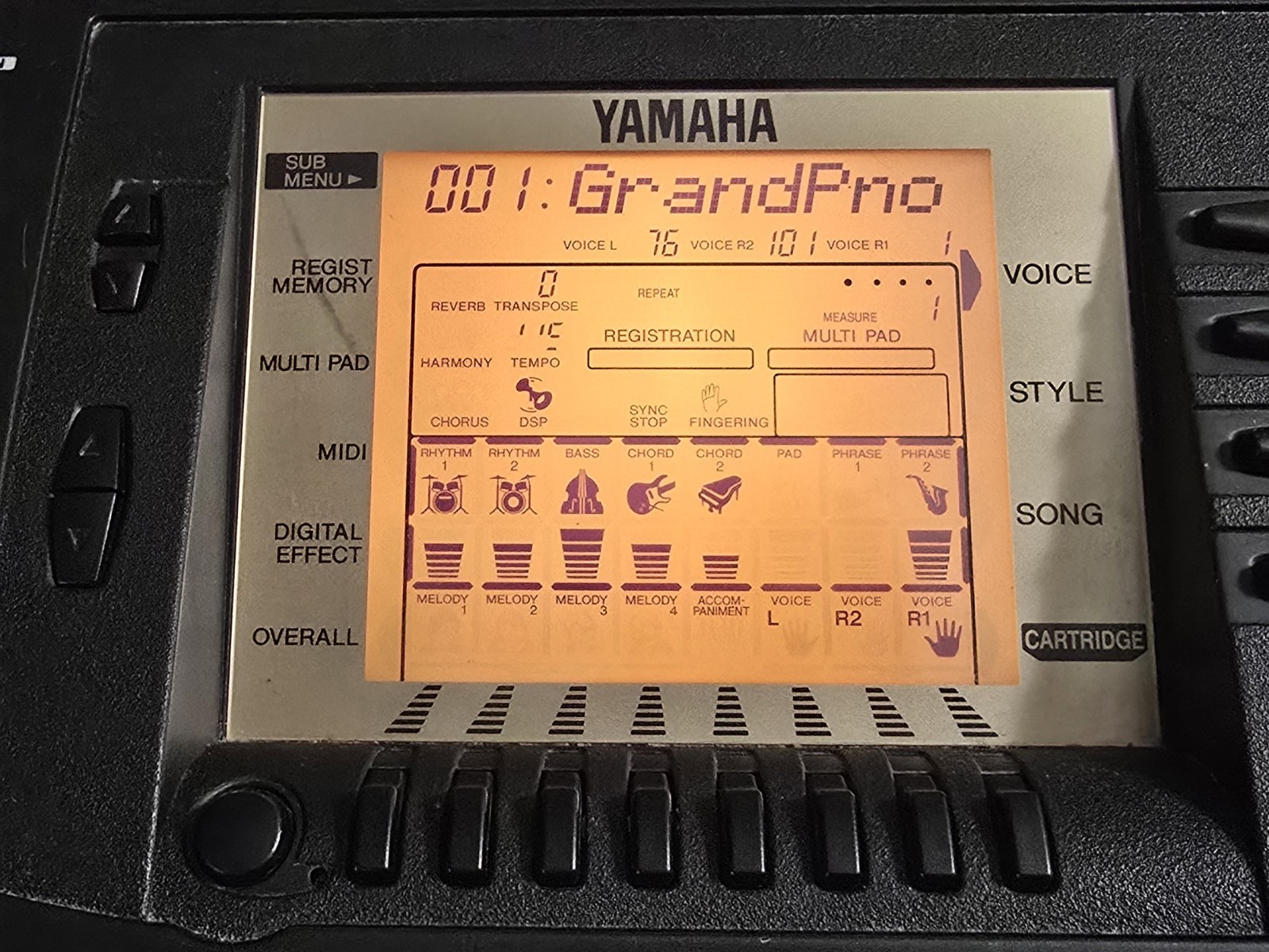 Two Keys Need Repaired Yamaha Electronic Keyboard: PSR-530