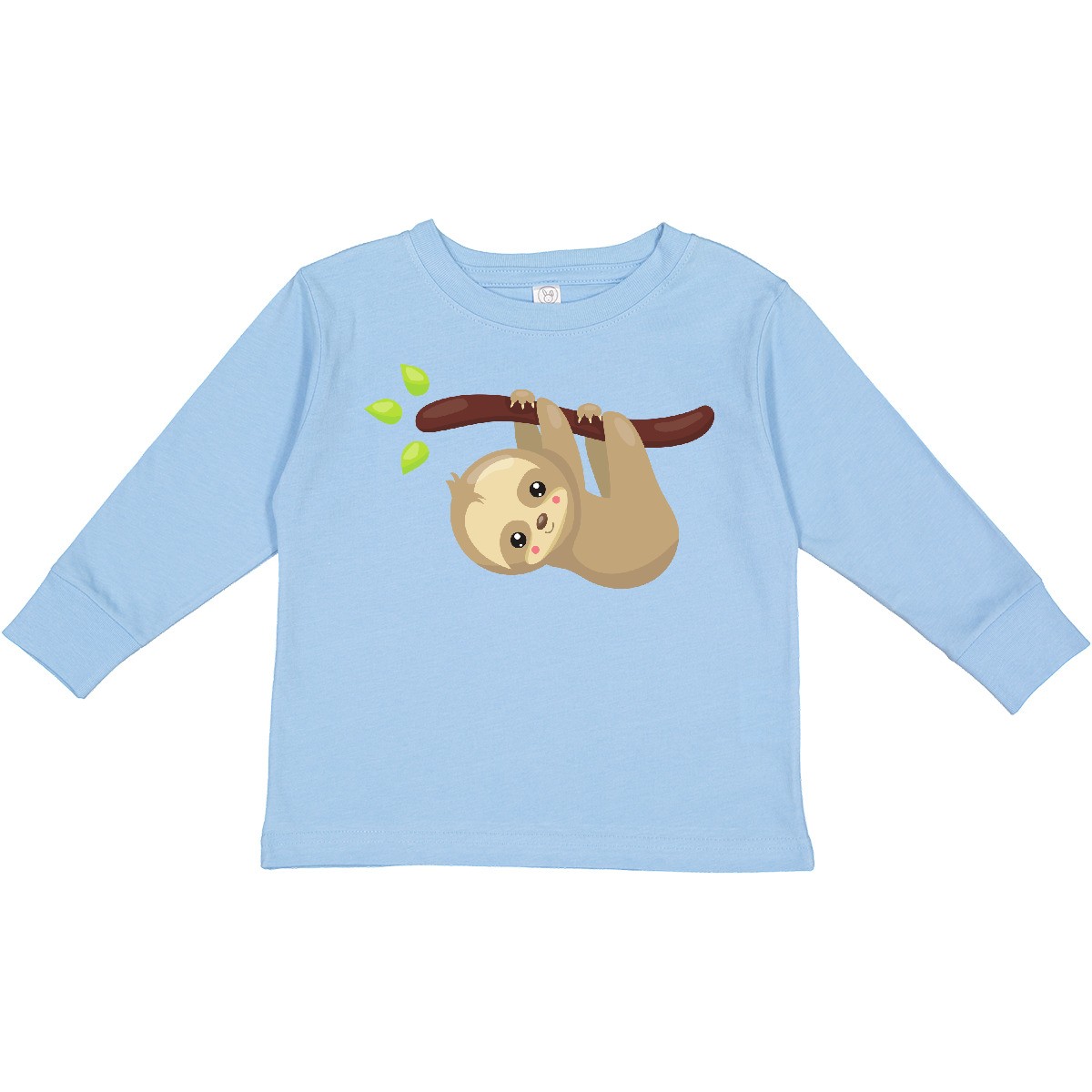 Inktastic Cute Sloth, Little Sloth, Baby Sloth, Lazy Toddler Long Sleeve T-Shirt