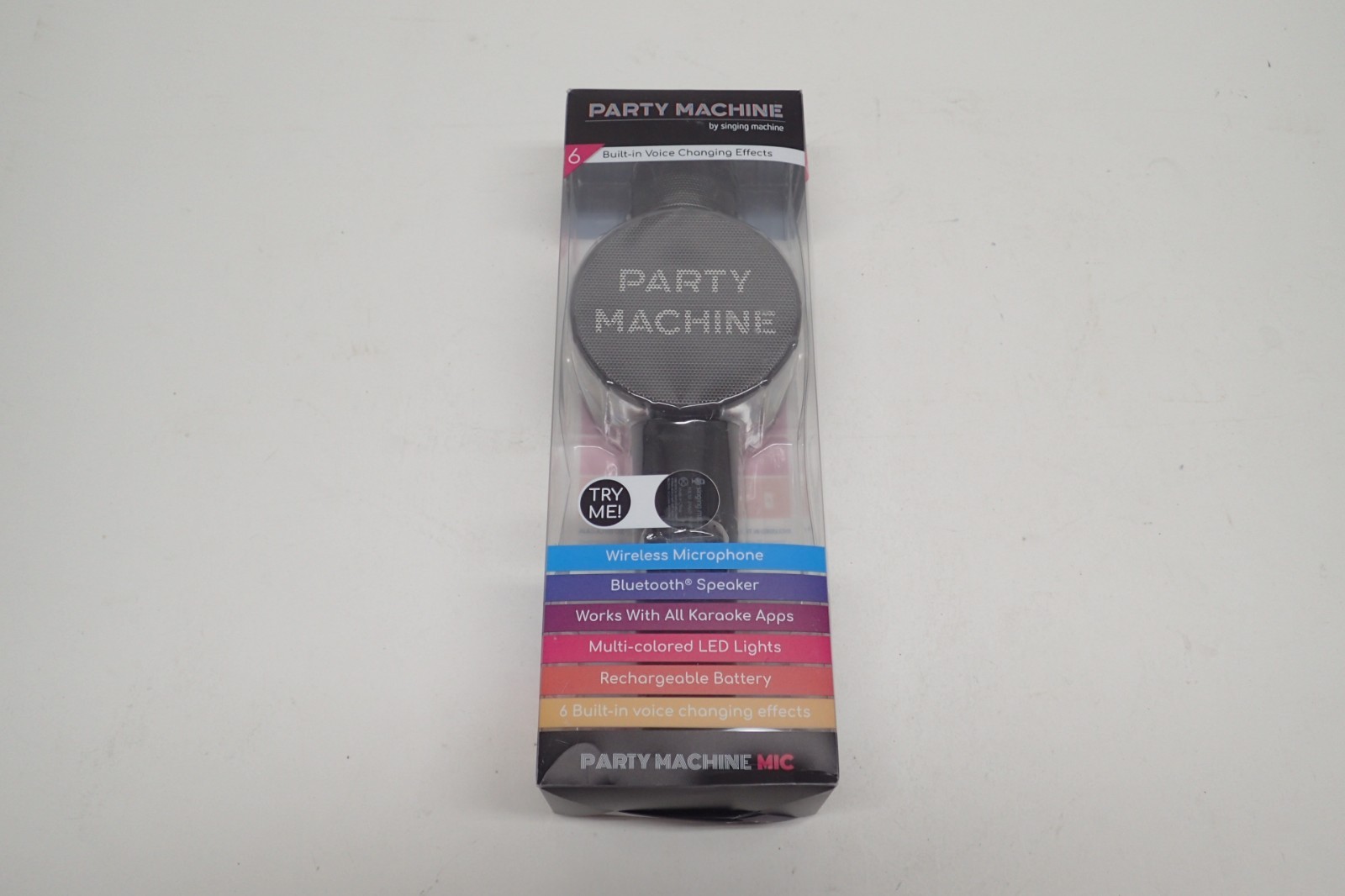 Singing Machine Wireless Karaoke Microphone for Kids & Adults, Party Machine Mic