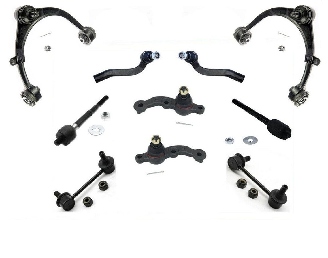 For Lexus LS400 1998-2000 Front Upper Control Arms Ball Joitns Tie rods & Links