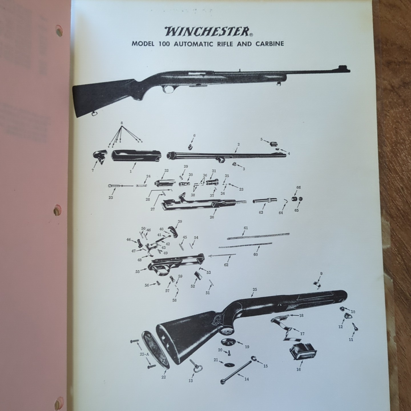 Vintage Modern Gun Repair School Course Lesson 34 Winchester Model 100 Rifle