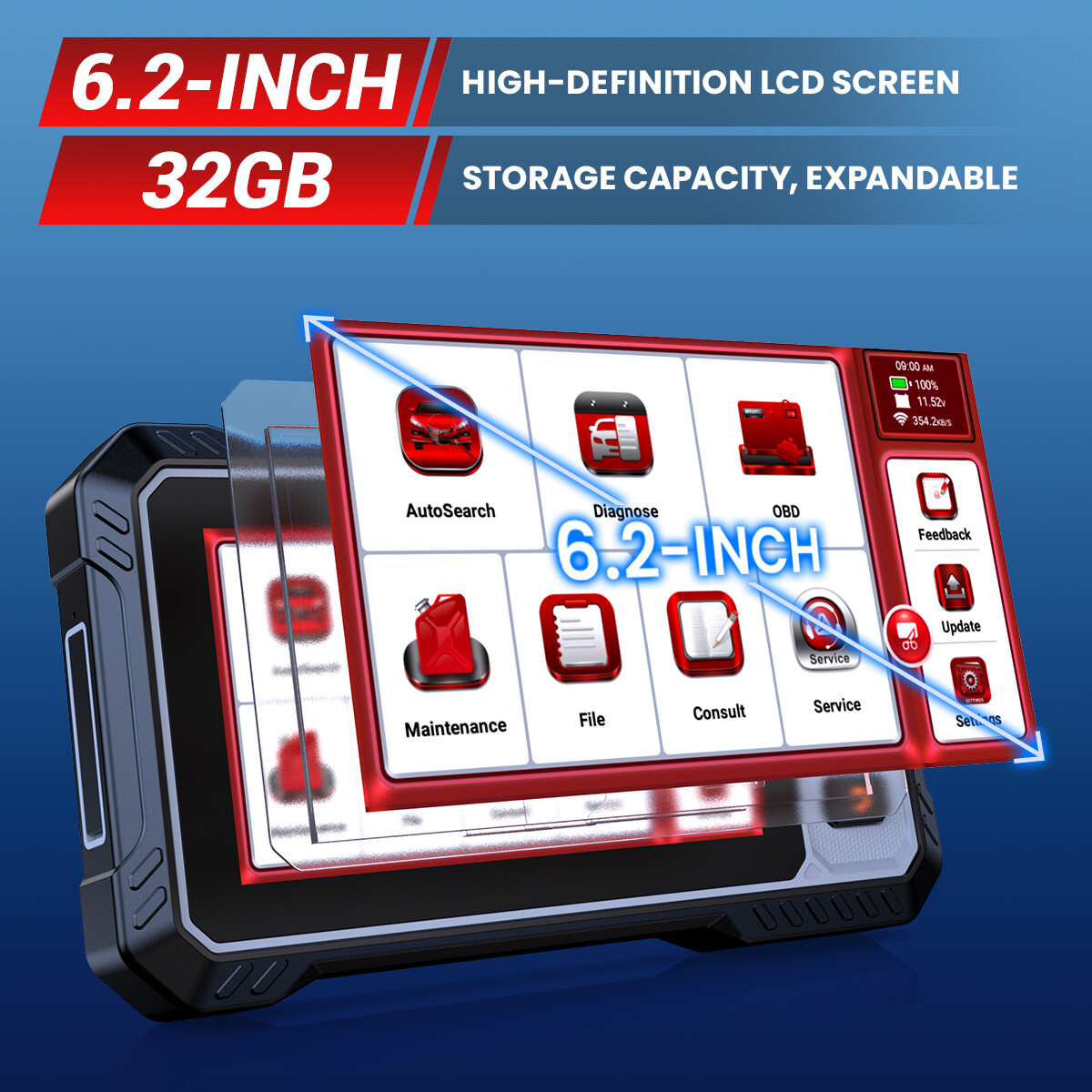 ANCEL Bidirectional OBD2 Scanner All System Auto Diagnostic Tool ABS DPF Reset