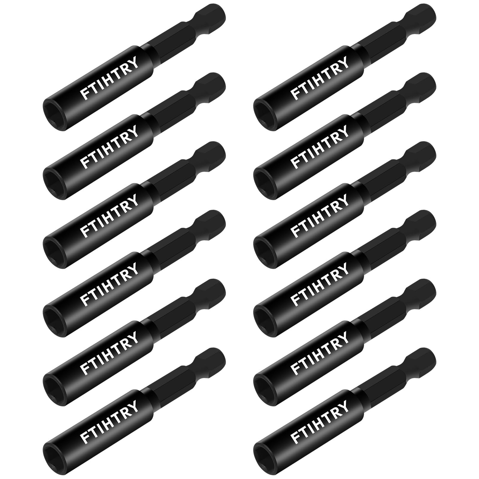 FTIHTRY 1/4â€Magnetic Extension Socket Drill Bit Holder,12Pcs Screwdriver Ex...