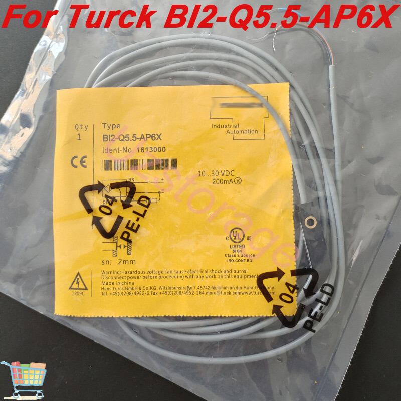 New 10-30VDC 200mA 2mm Inductive Proximity Switch Sensor For Turck BI2-Q5.5-AP6X