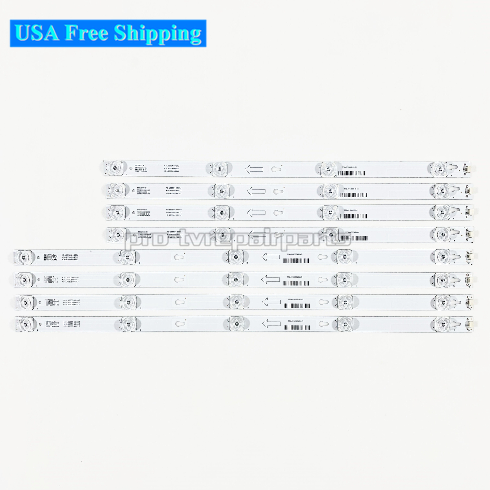 LED Strips For TCL 55S405 55S401 55S401TCAA 55S405TBBA L55E5800A TOT_55D2900