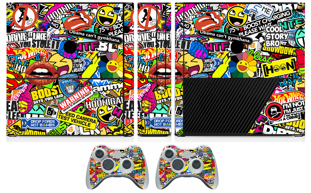 Bombing N262 Vinyl Decal Skin Sticker for Xbox360 Slim E and 2 controller skins