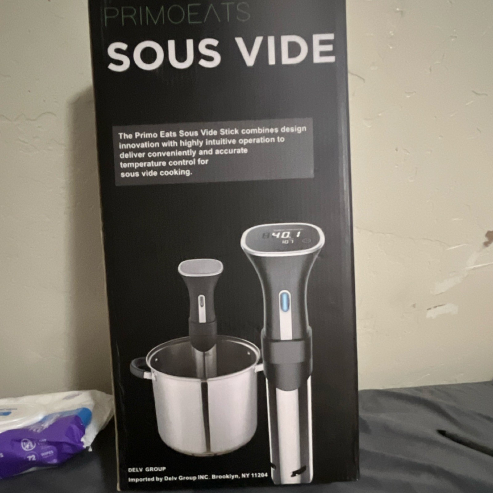 Primo Eats Sous Vide Stick Sous Vide Cooker Black Silver for Household Use