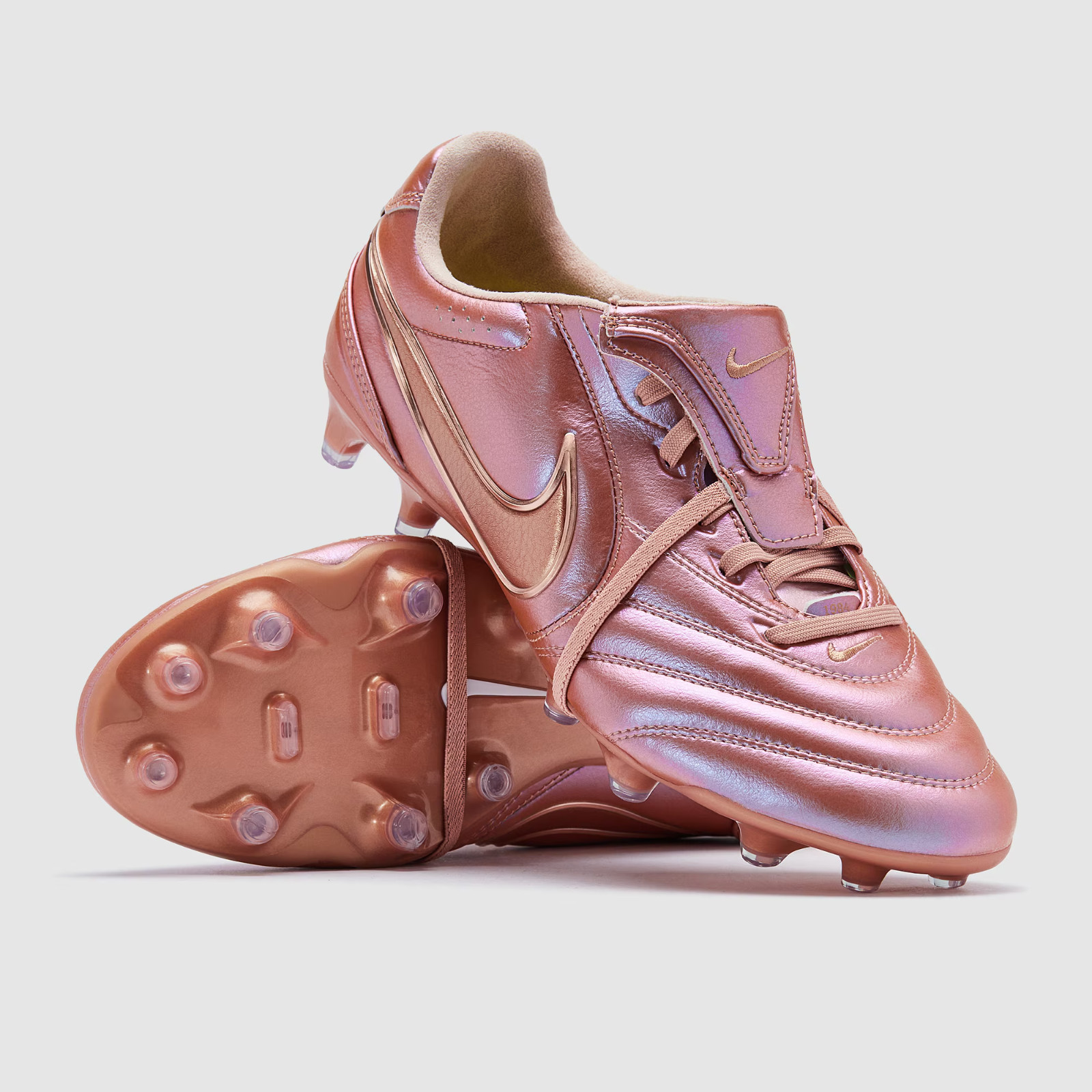 Nike Tiempo Ligera Pro FG LE Metallic Red Bronze Rose Gold Mens Cleat IO9607-960