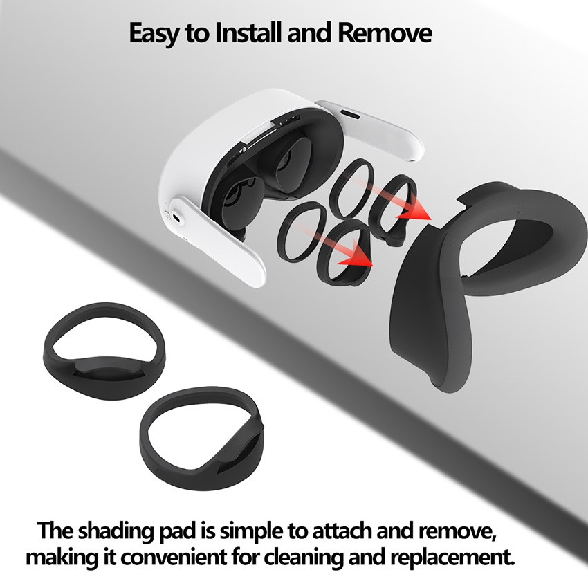 VR Glasses Anti Scratch Frame Blocking Light Lenses For Meta Quest 3S VR Headset