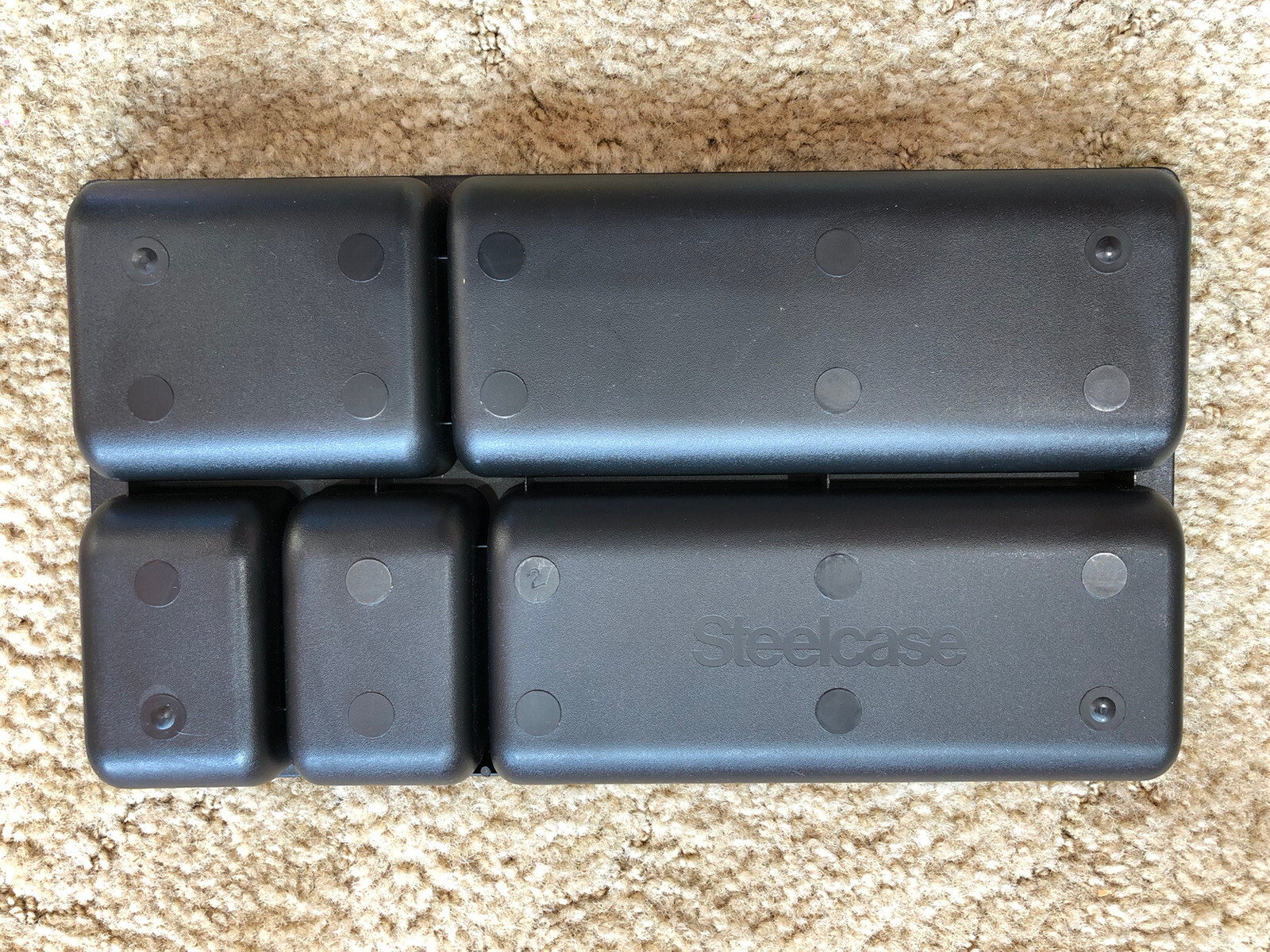 STEELCASE ~ Desk Drawer Insert Black Plastic Divider Organizer FREE SHIPPING