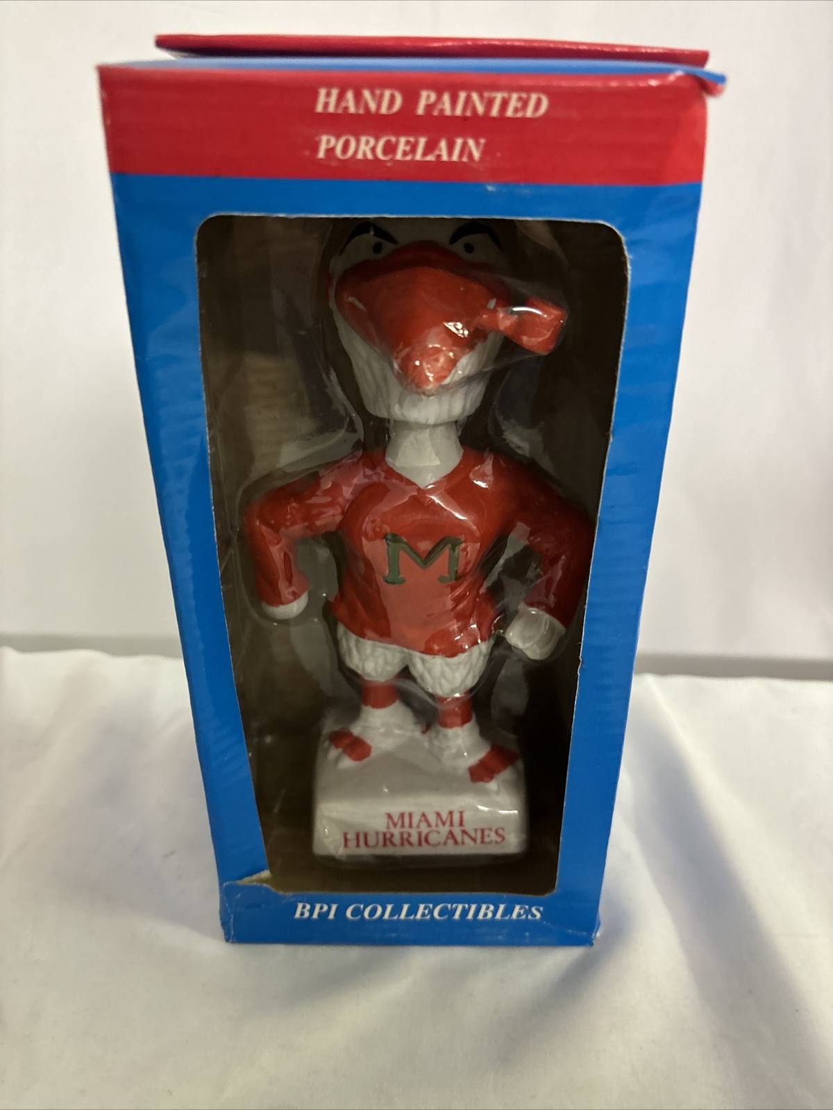 Miami Hurricanes BPI Collectibles NCAA Bobbing Head Doll Box