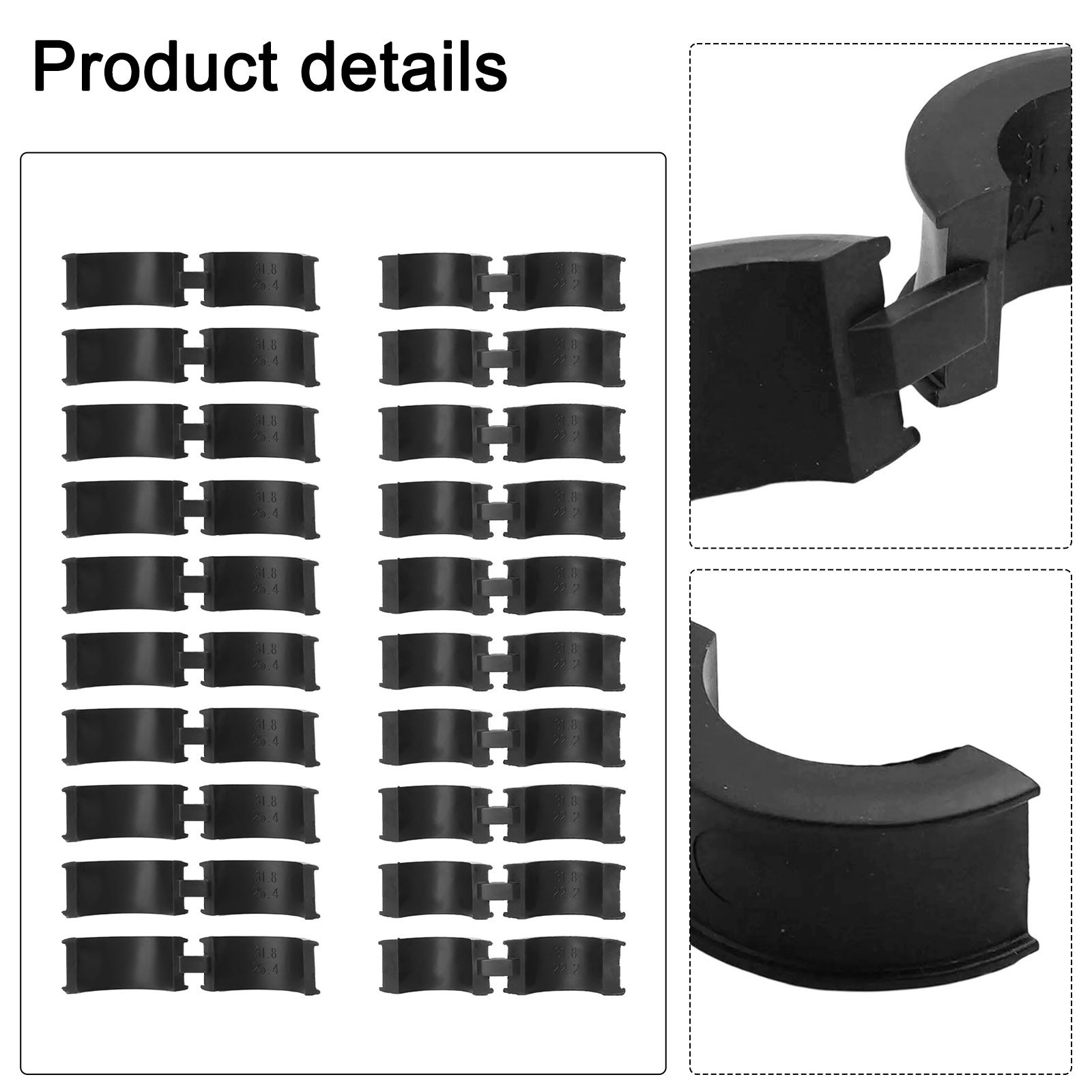 Bicycle Handlebar Stabilizing Gaskets Ideal for Various Accessories Use
