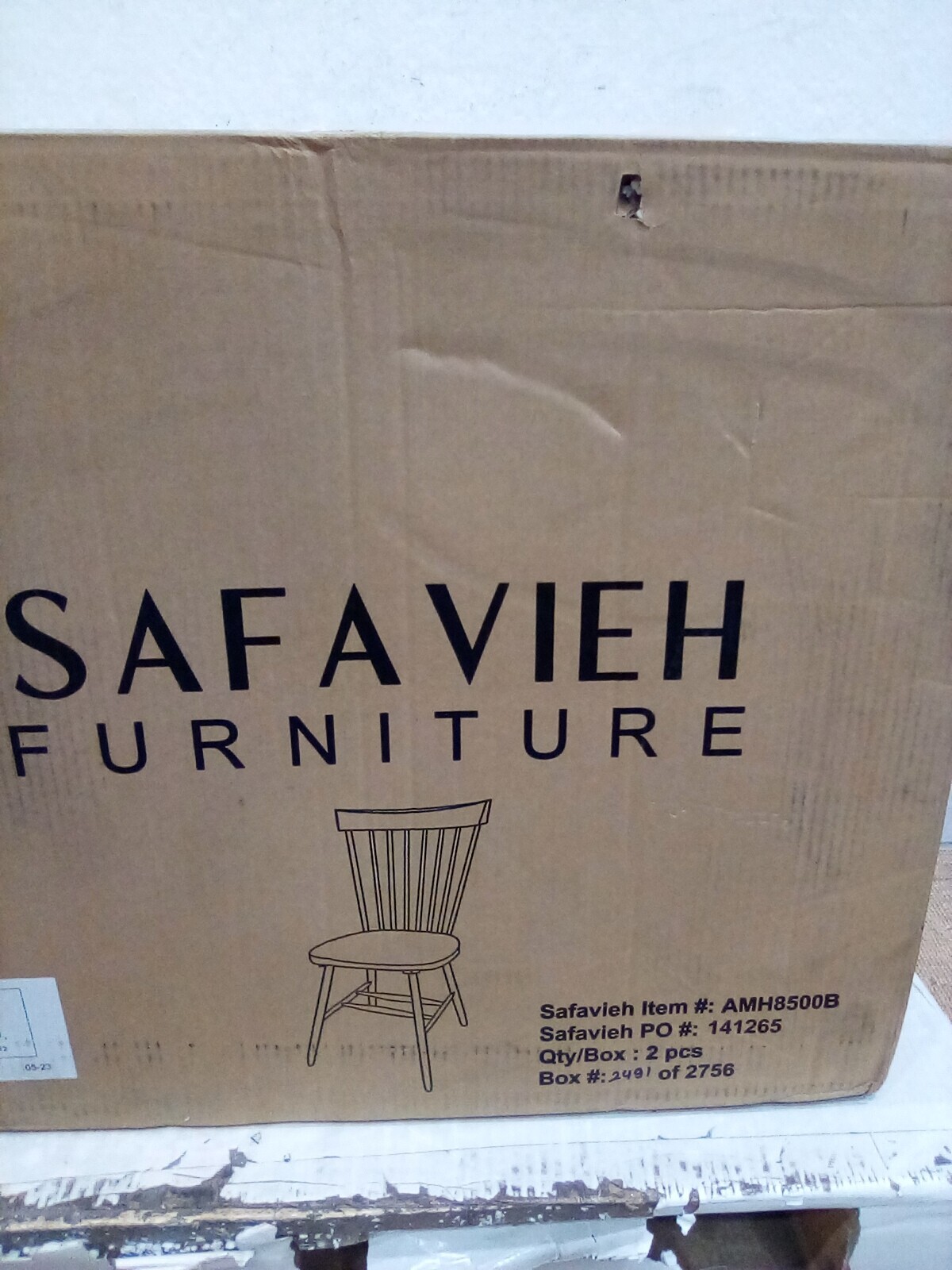 Safavieh PARKER SPINDEL SIDE CHAIR, Reduced Price 2172729797 AMH8500B