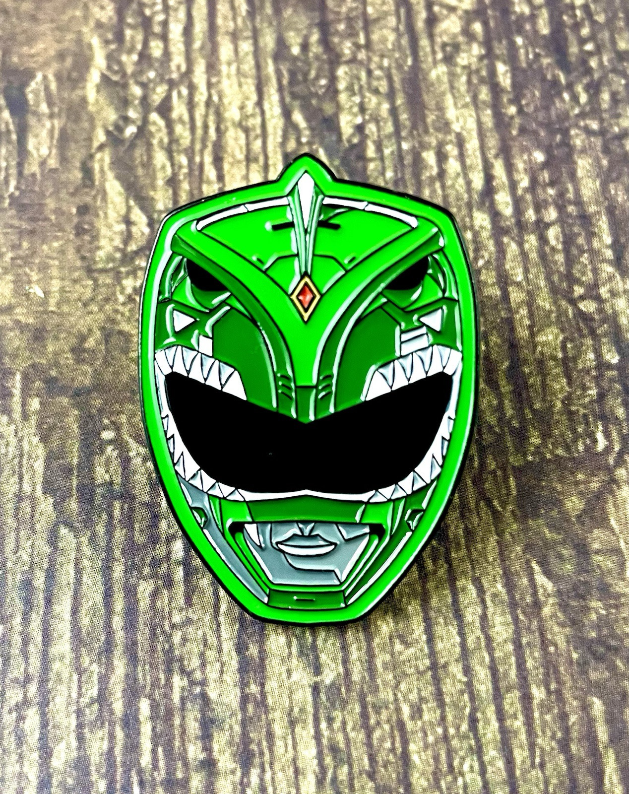 Green Power Ranger 1.5 Inch Enamel Pin