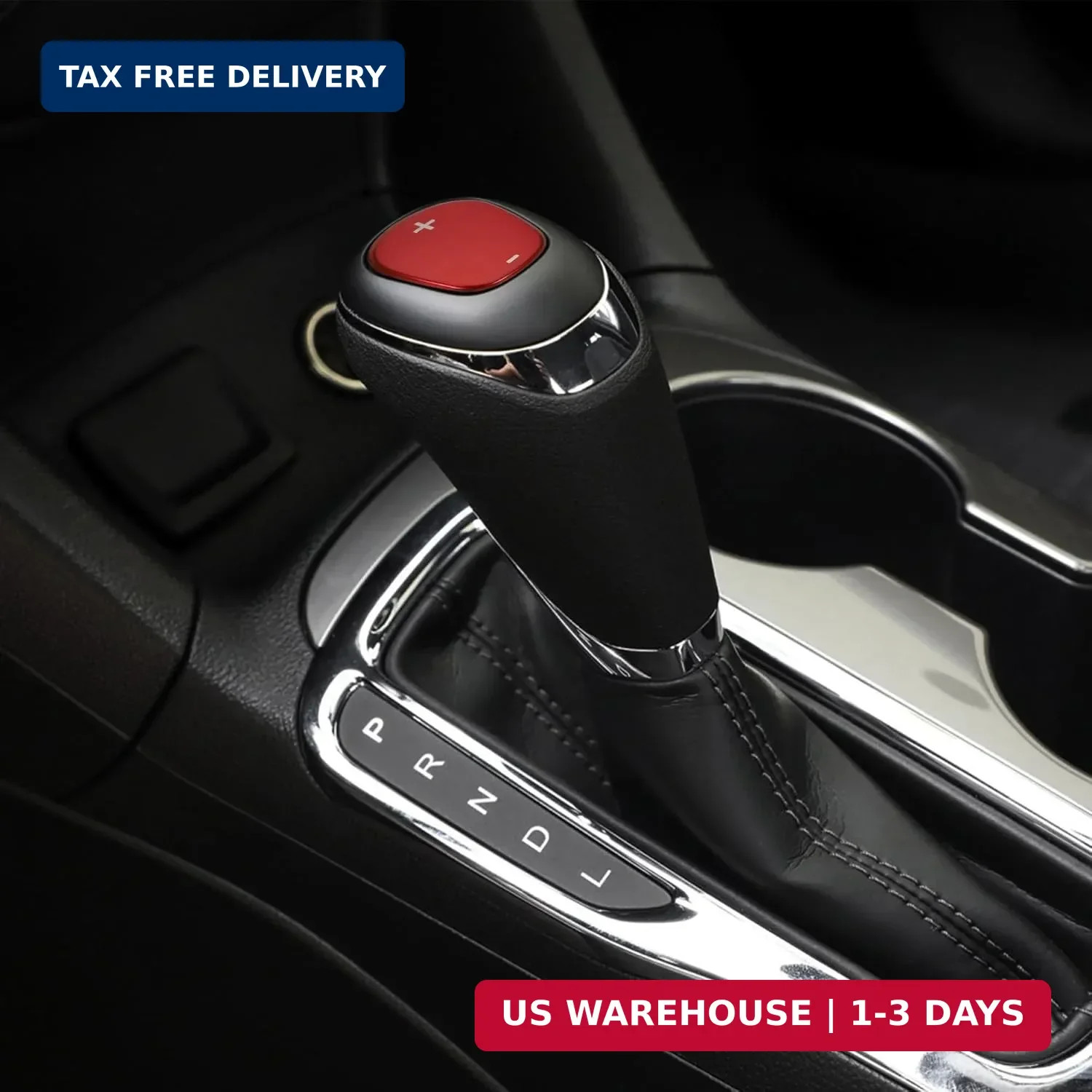 TOMALL Stainless Steel Car Gear Shift Knob Cover Compatible with Chevy Equinox 2