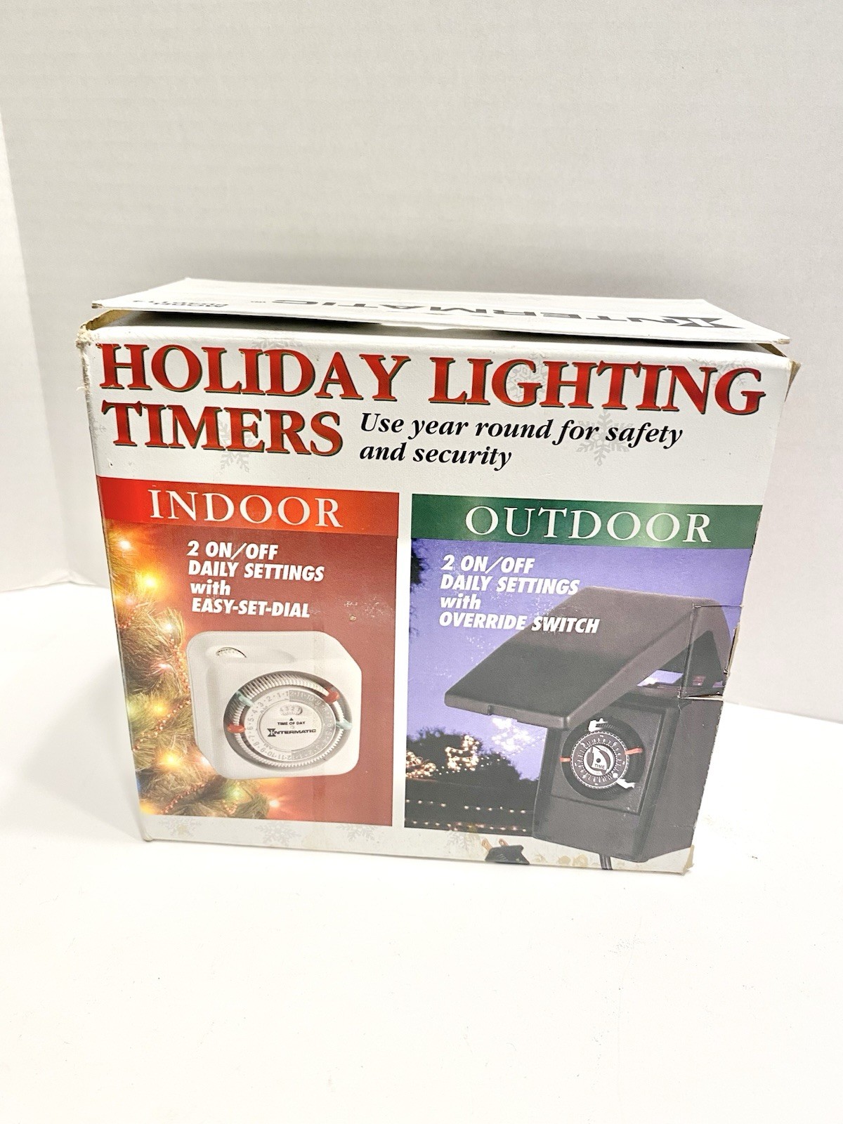 Intermatic Holiday Lighting Timer Combo Pack Indoor & Outdoor Model PD4D114
