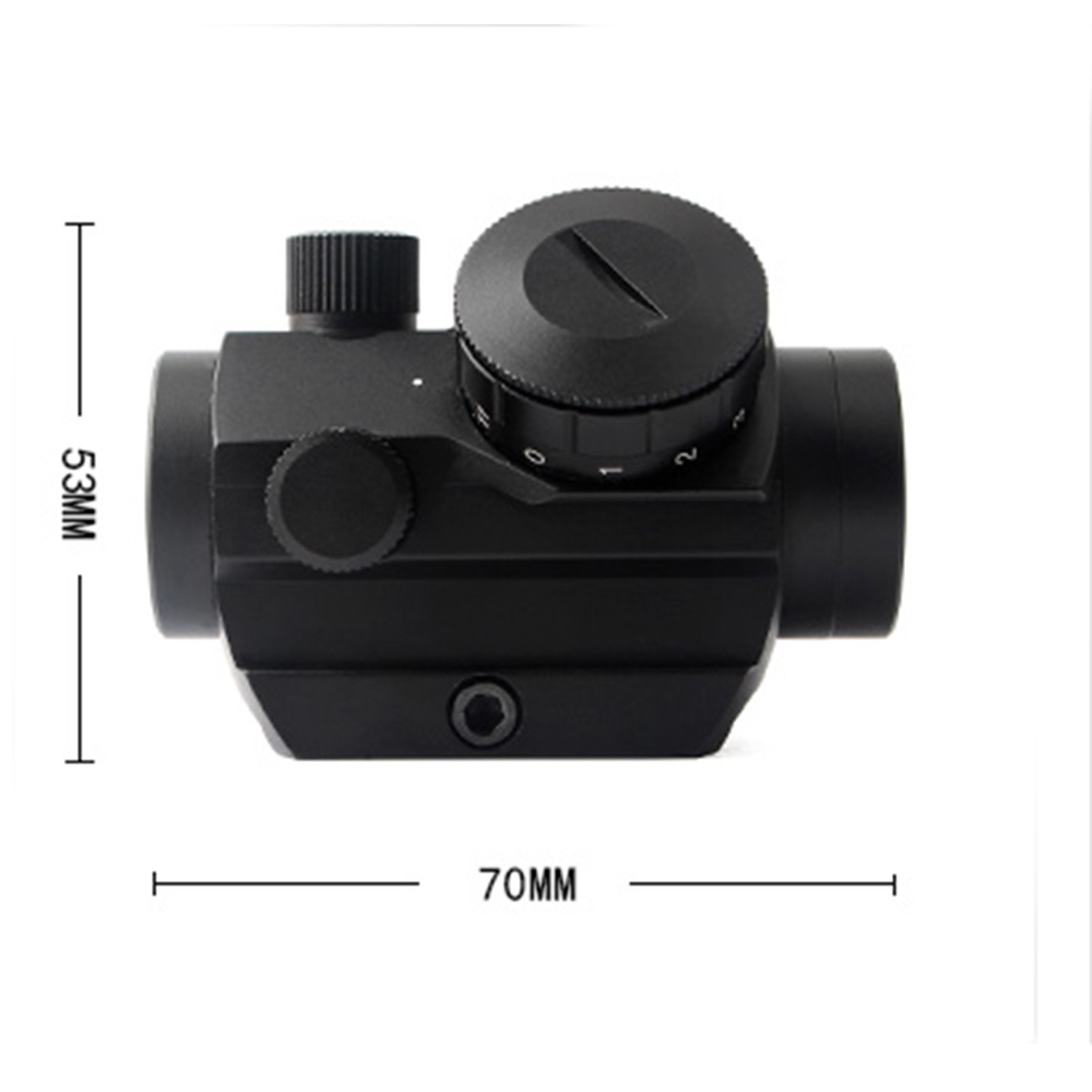 Micro Red Dot Sight Scope 3 MOA 1x25mm Reflex Sight W/ 1'' Riser 20mm Rail Mount
