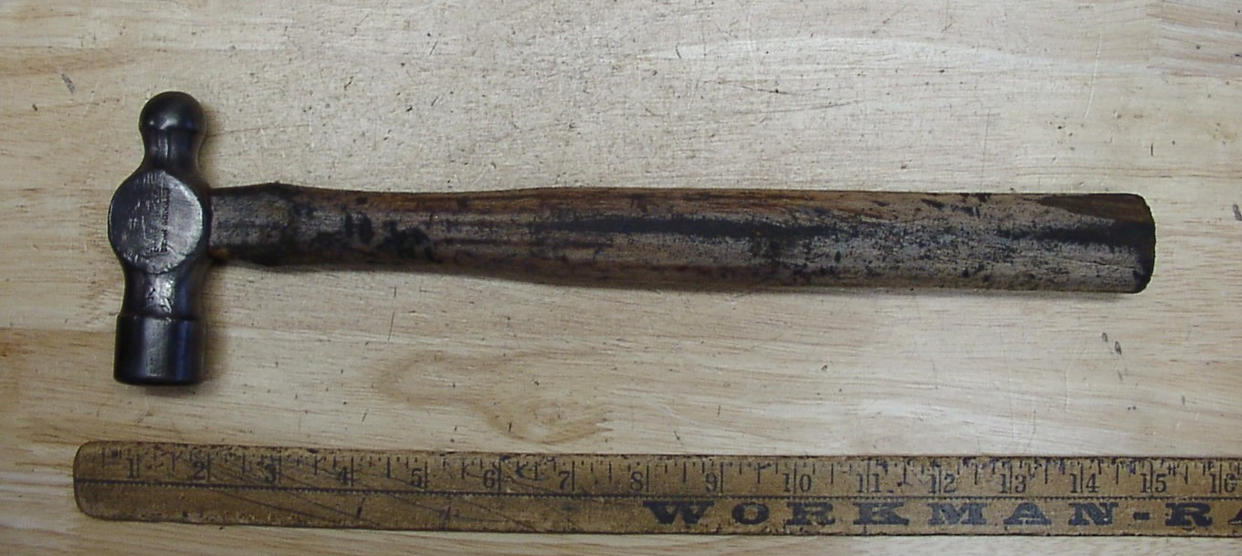 Old Used Tools,Vintage MAC BH16 Ball Peen Hammer,1lb. 6.2oz,4" Head,Good, Read!