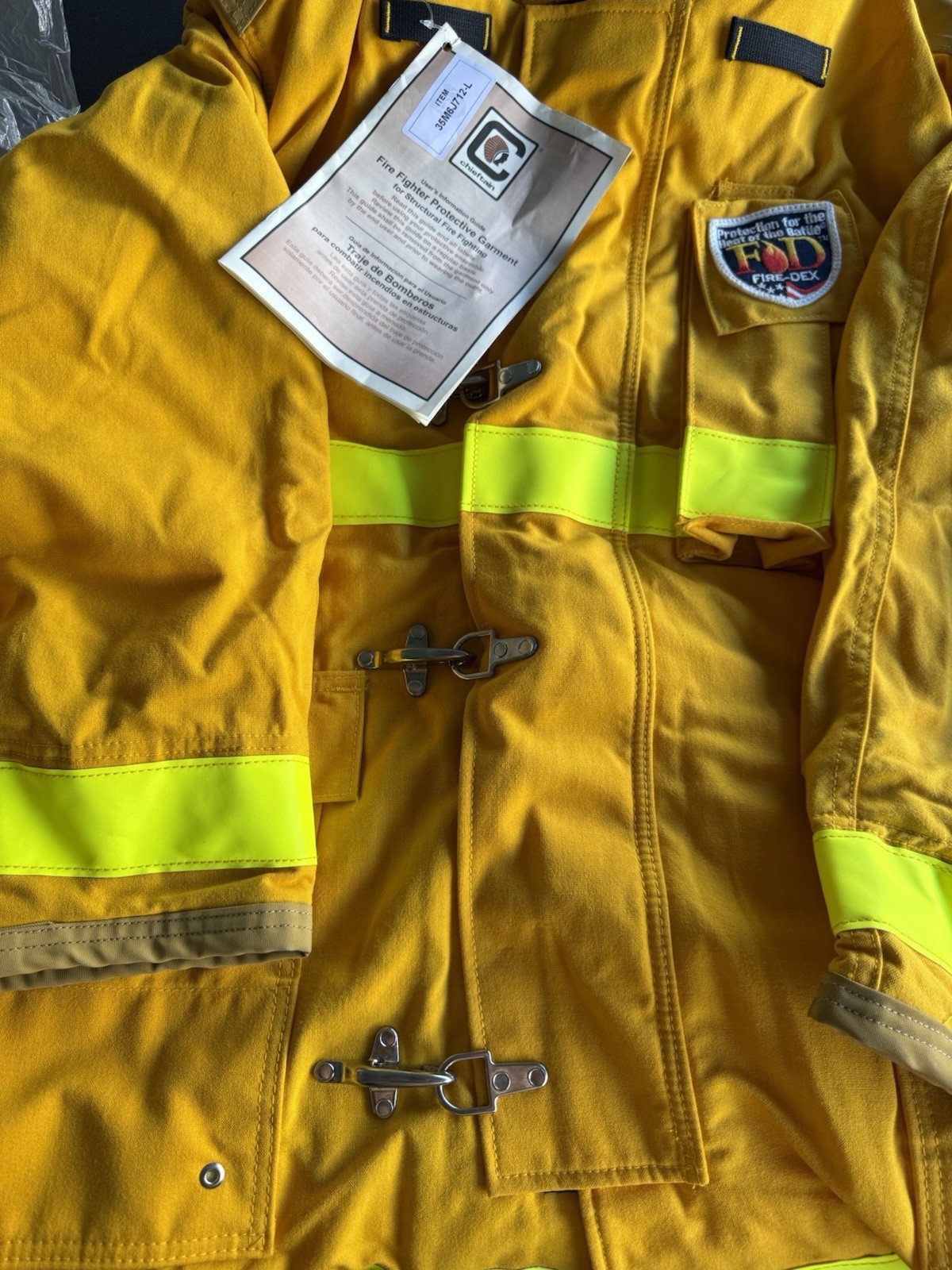 Fire-dex Firefighter Jacket Large NEW