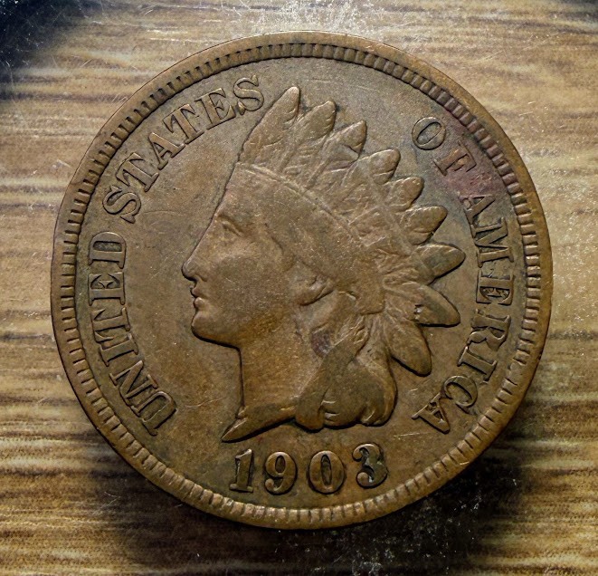 1903 Indian Head Cent - Actual Coin Shown - Free Shipping & Tracking INV#43
