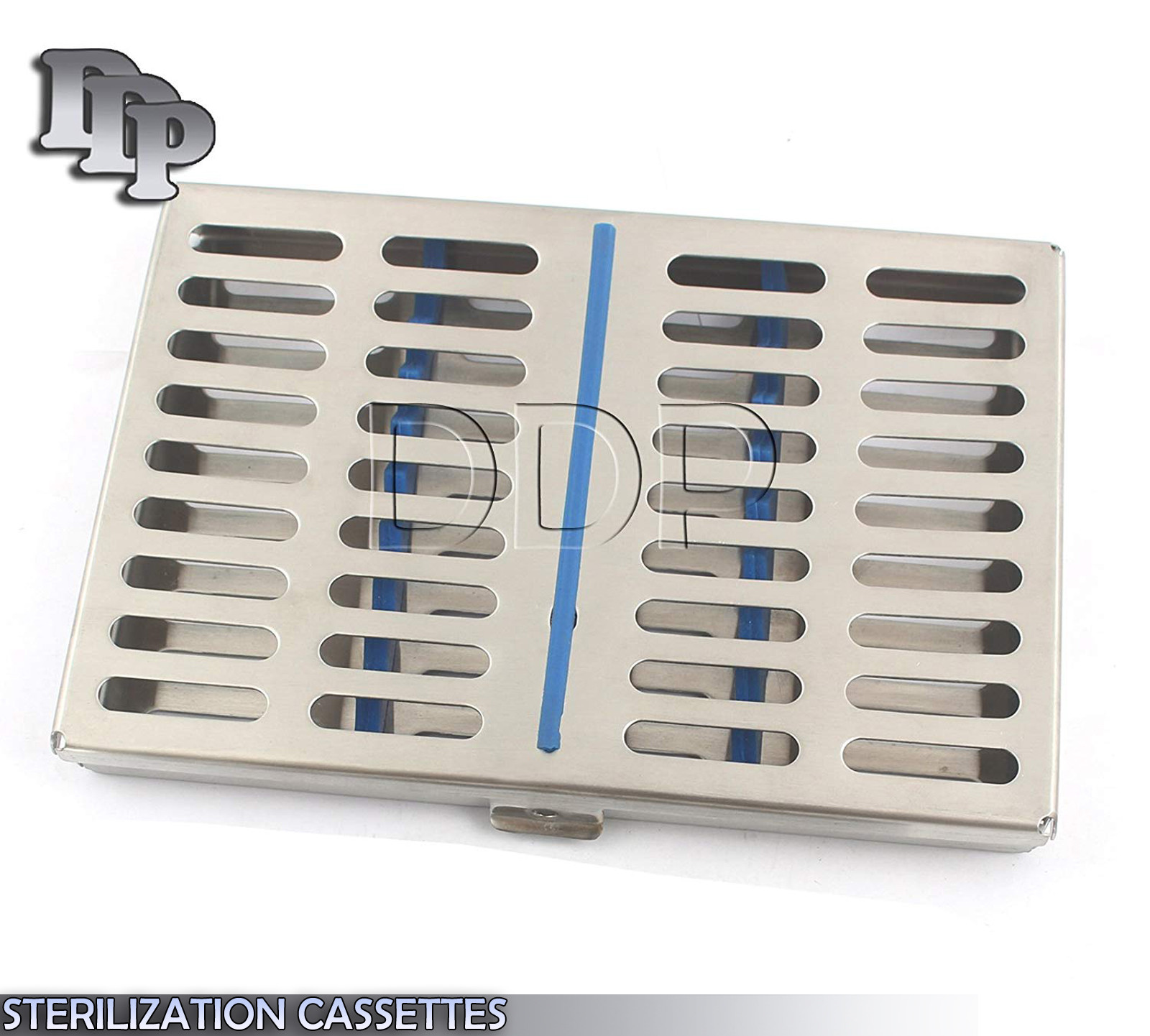 2 GERMAN DENTAL SURGICAL AUTOCLAVE STERILIZATION CASSETTES BOX FOR 10 INSTRUMENT