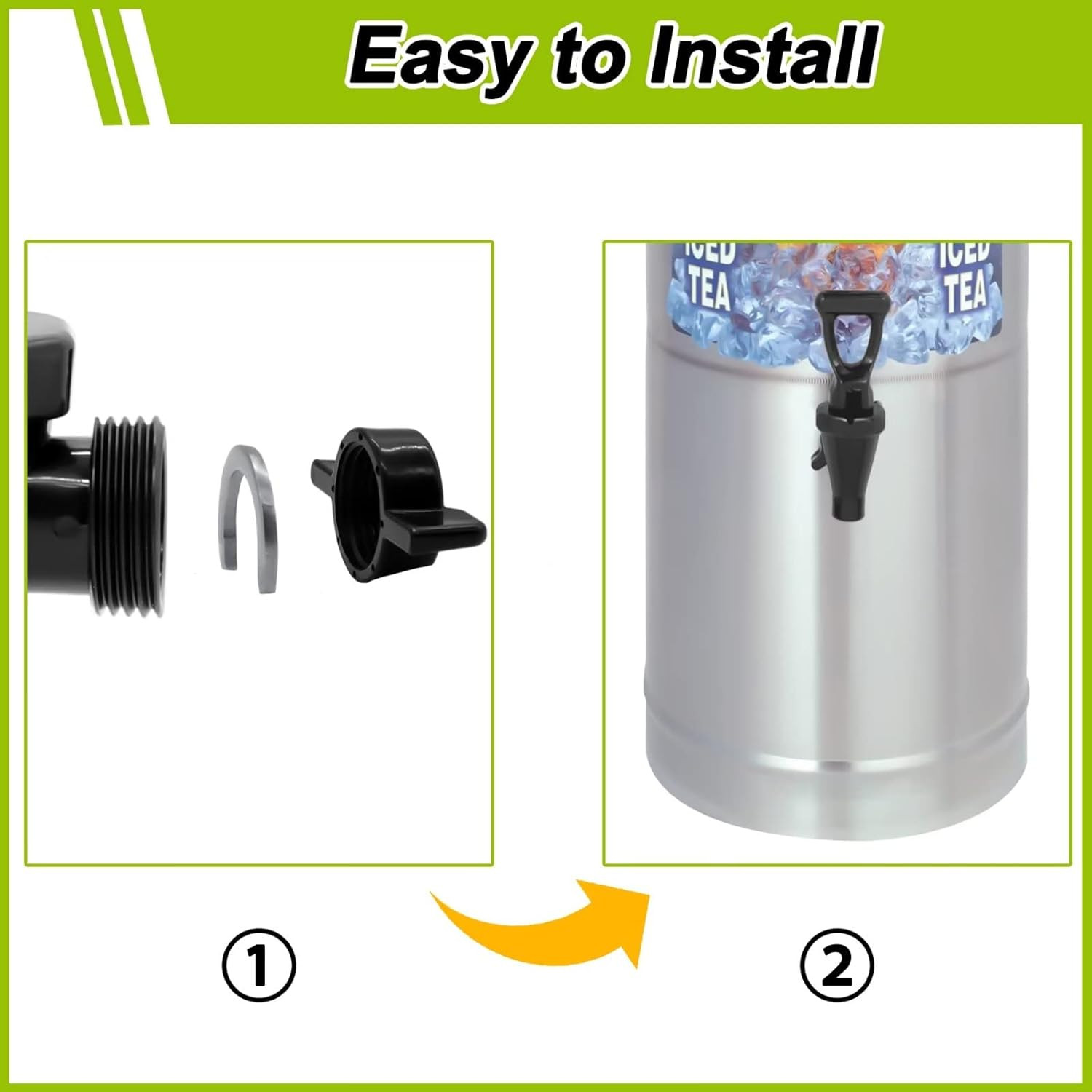 03260.0002 Replacement Faucet Kit for Tea Dispenser, Spigot Replacement for Tea