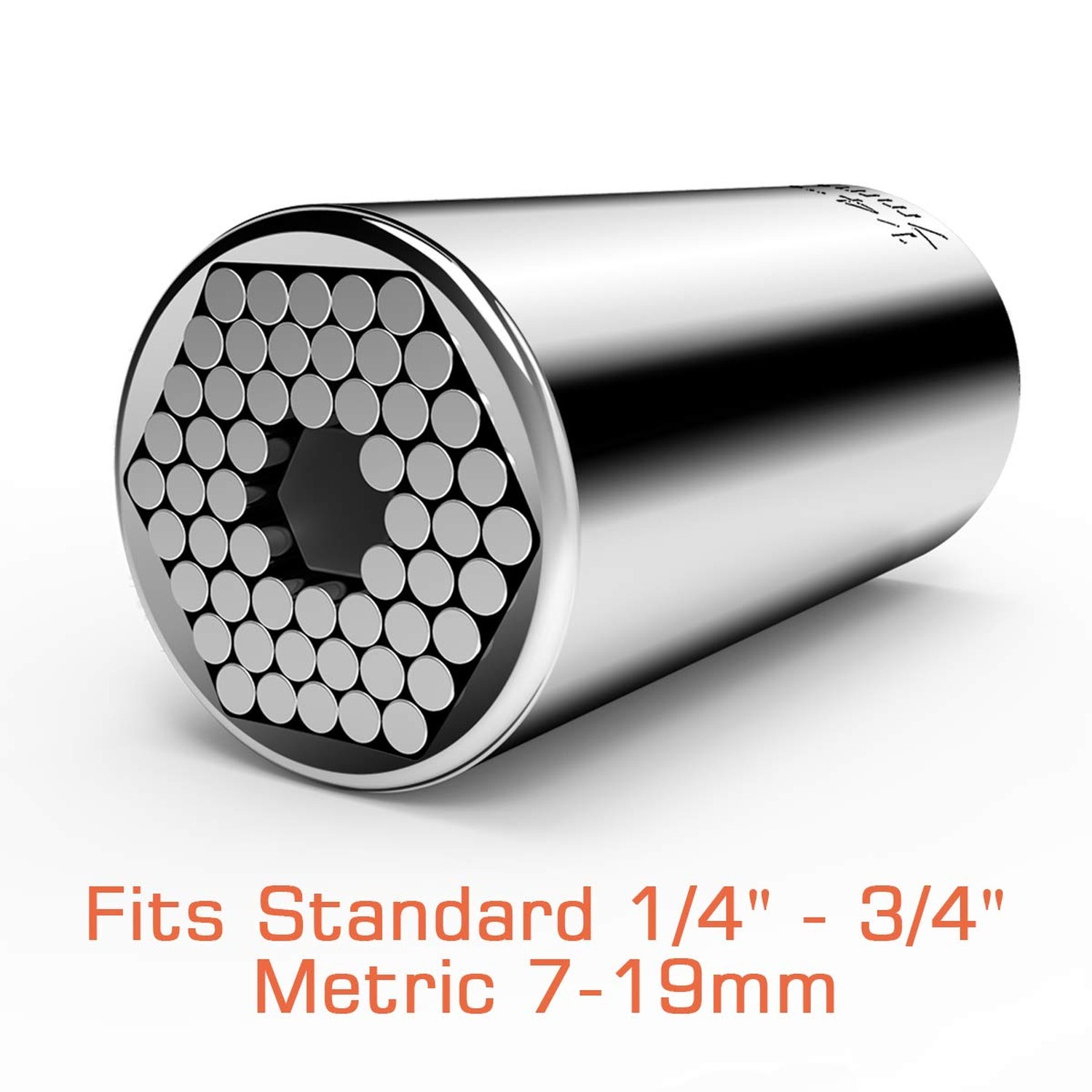 Universal Socket, Self-adjusting Socket Fits Standard 1/4'' - 3/4'' Metric 7m...
