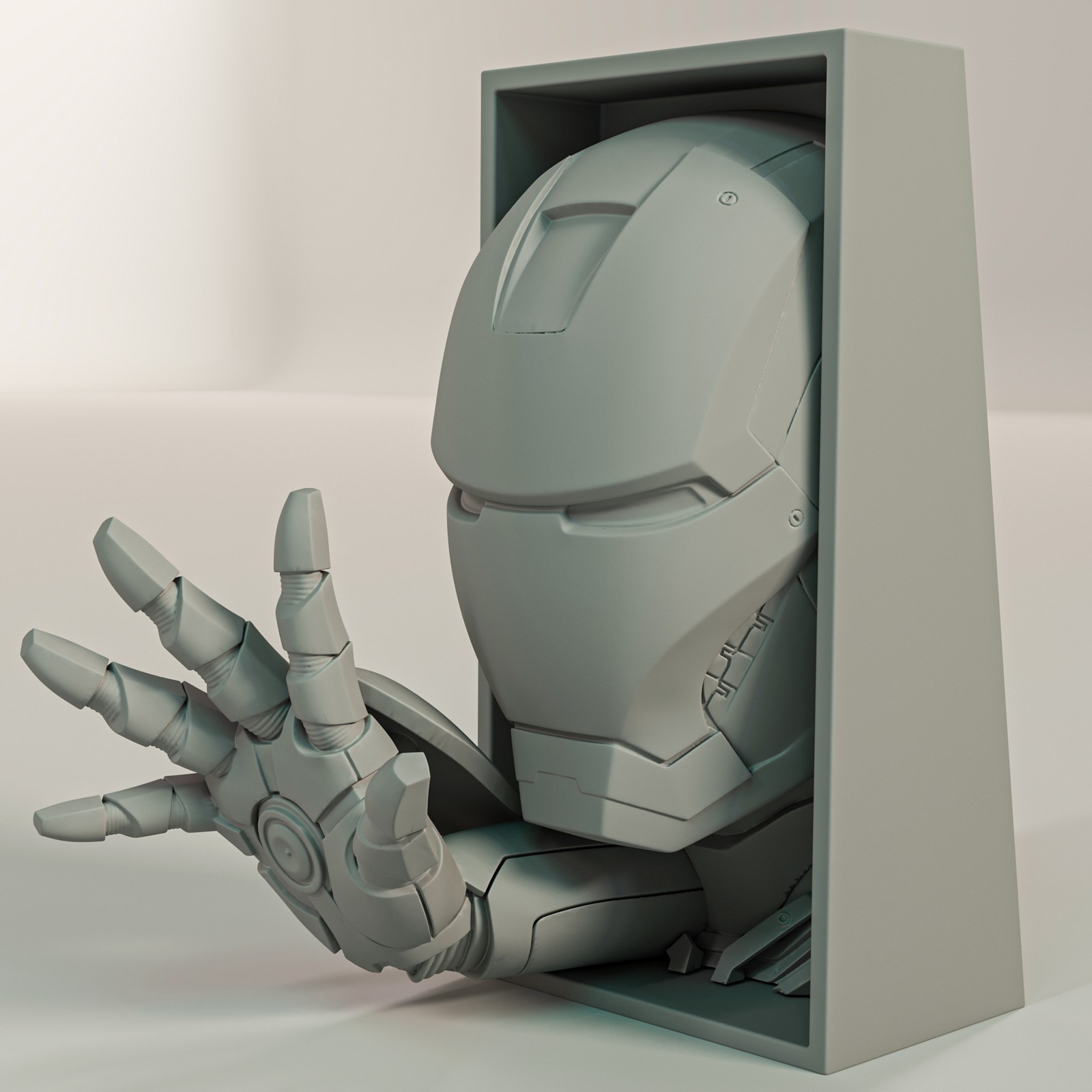 Iron Man Helmet - Avengers Inspired Book Nook & Wall Mount Unpainted